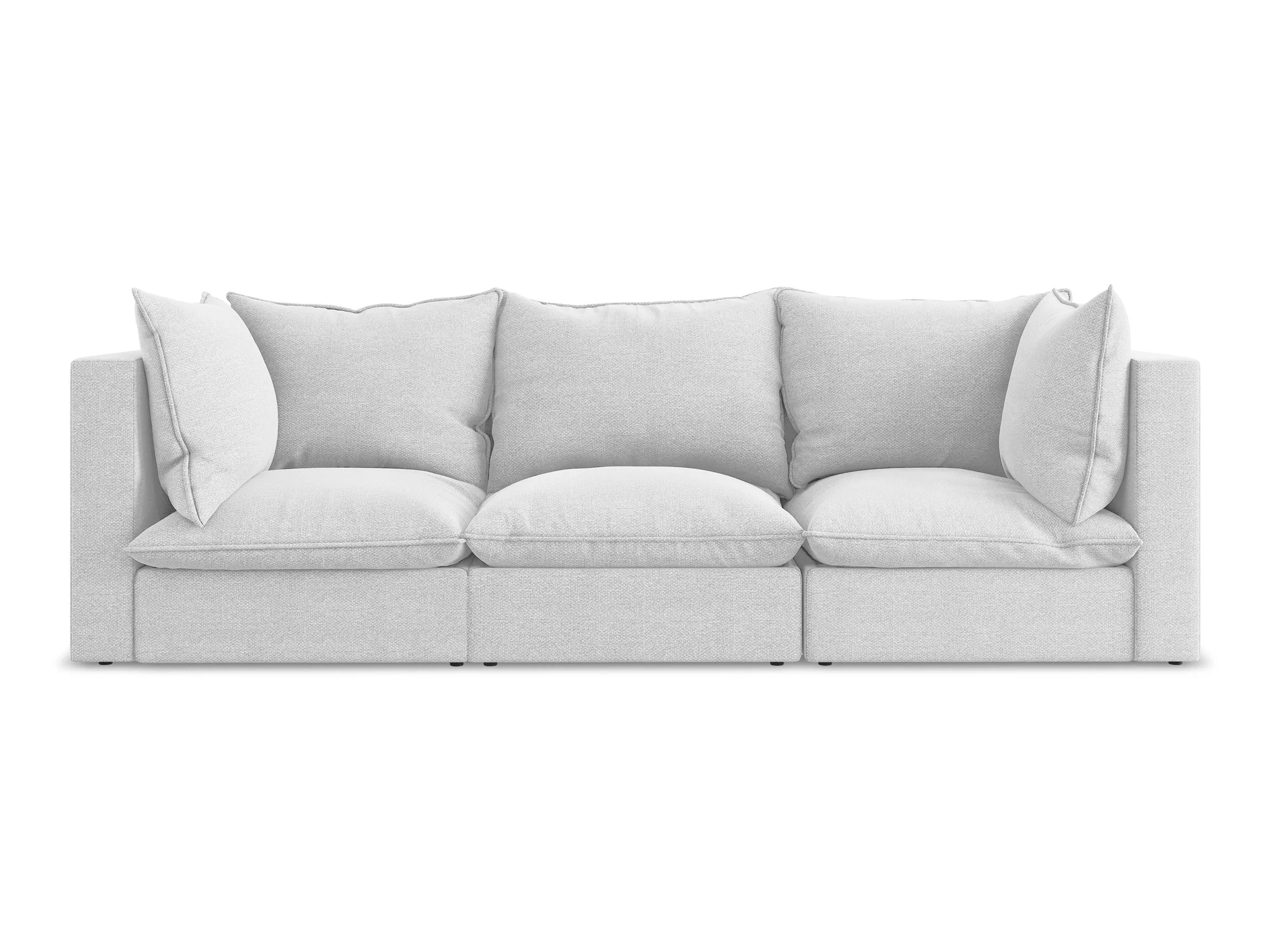 Sofa 3-osobowa MANAO srebrny boucle - Image 3