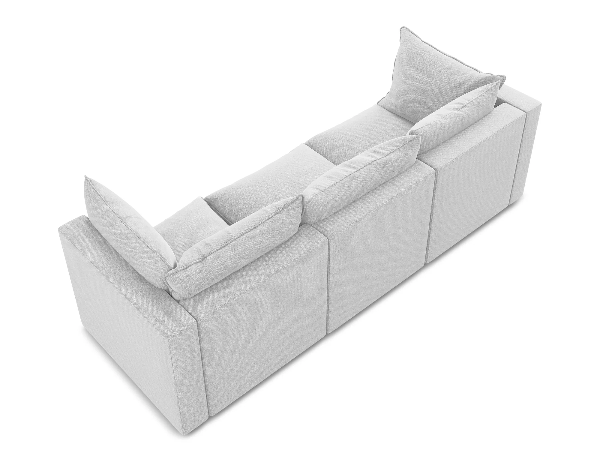 Sofa 3-osobowa MANAO srebrny boucle - Image 5