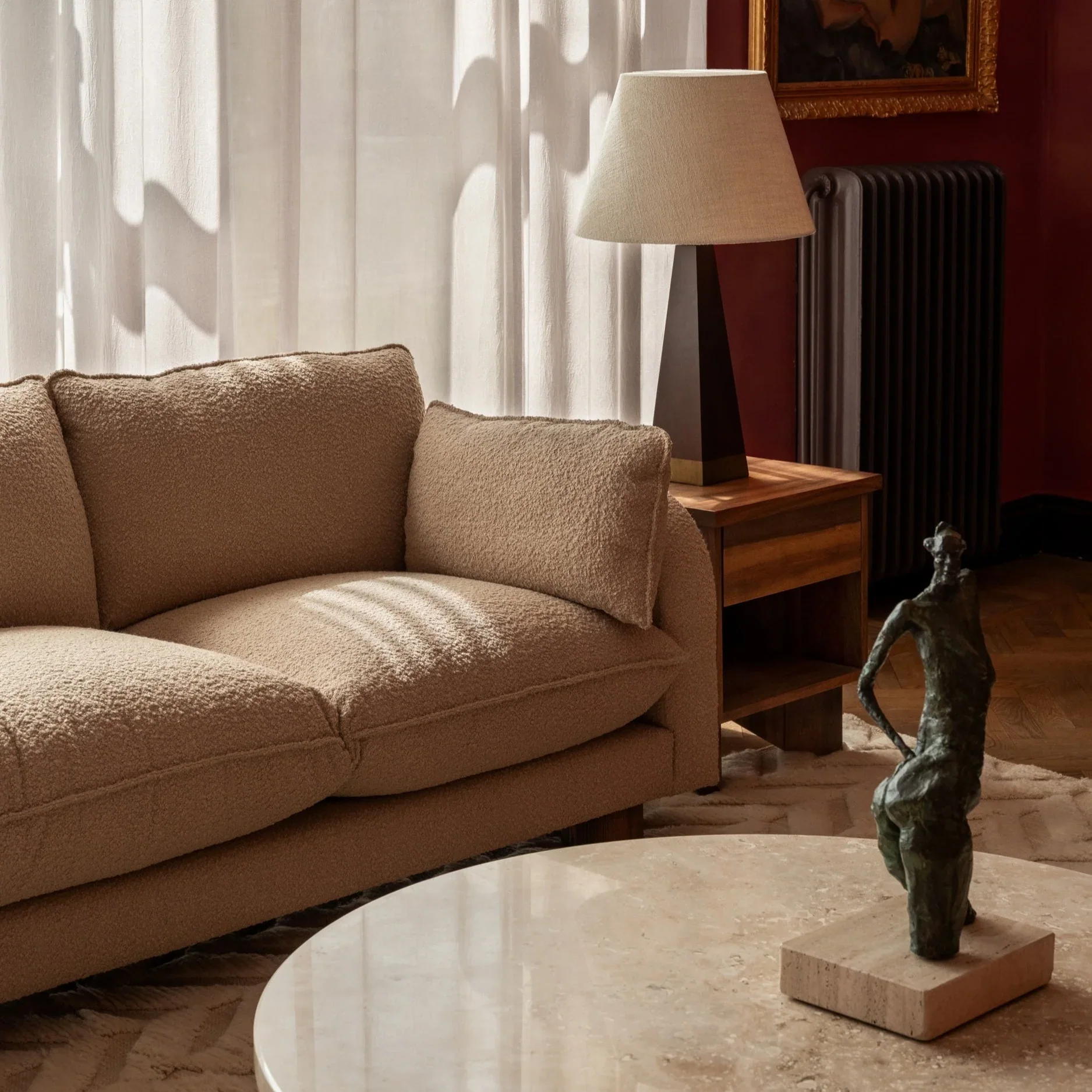 Sofa 3-osobowa MILES beżowy boucle - Image 5