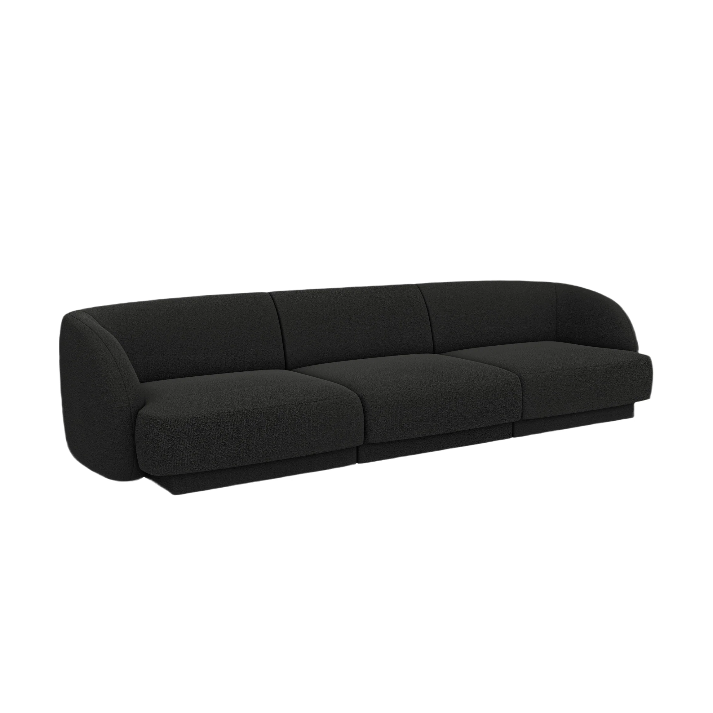 Sofa 3-osobowa MILEY czarny szenil