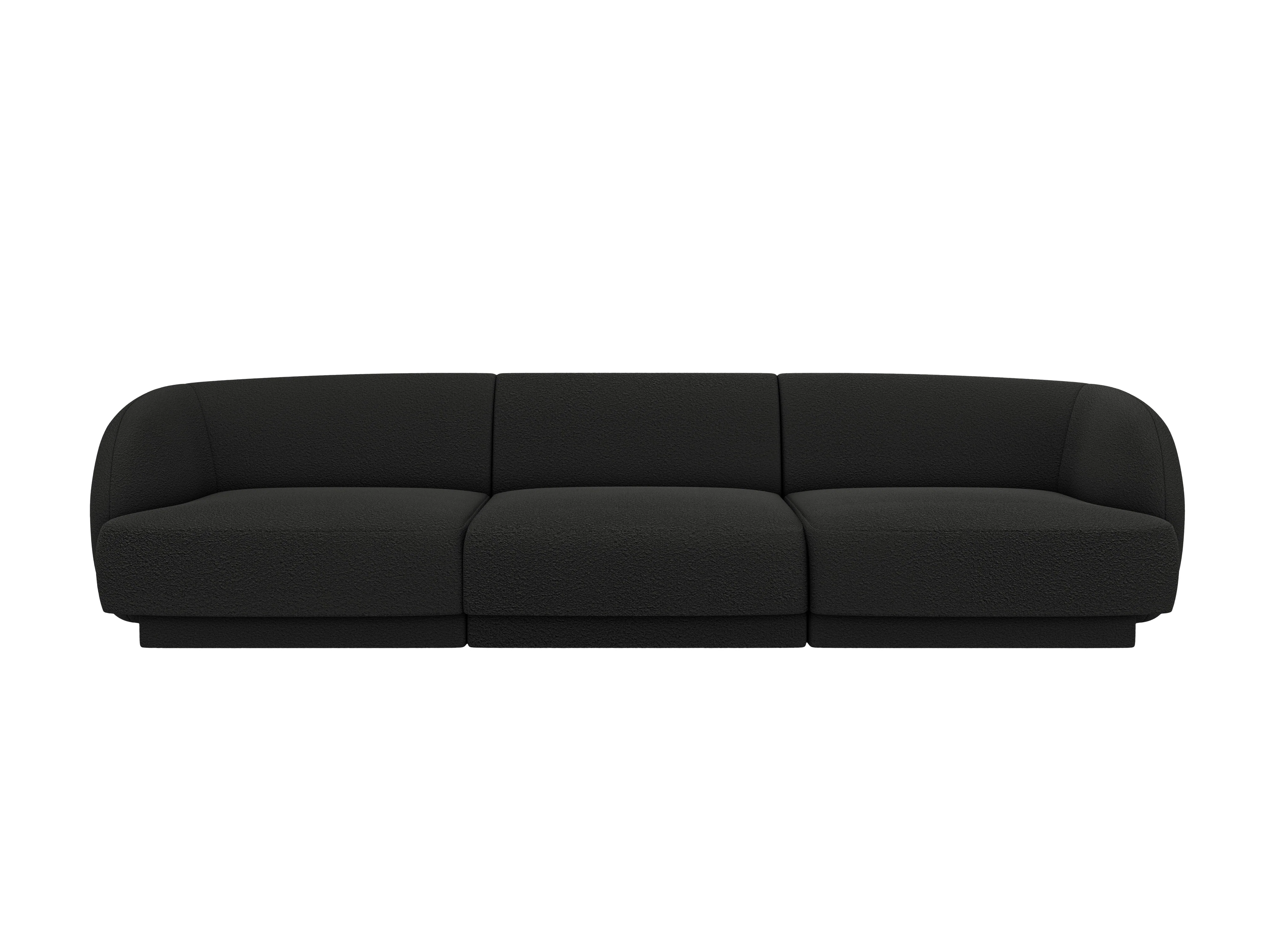 Sofa 3-osobowa MILEY czarny szenil - Image 2