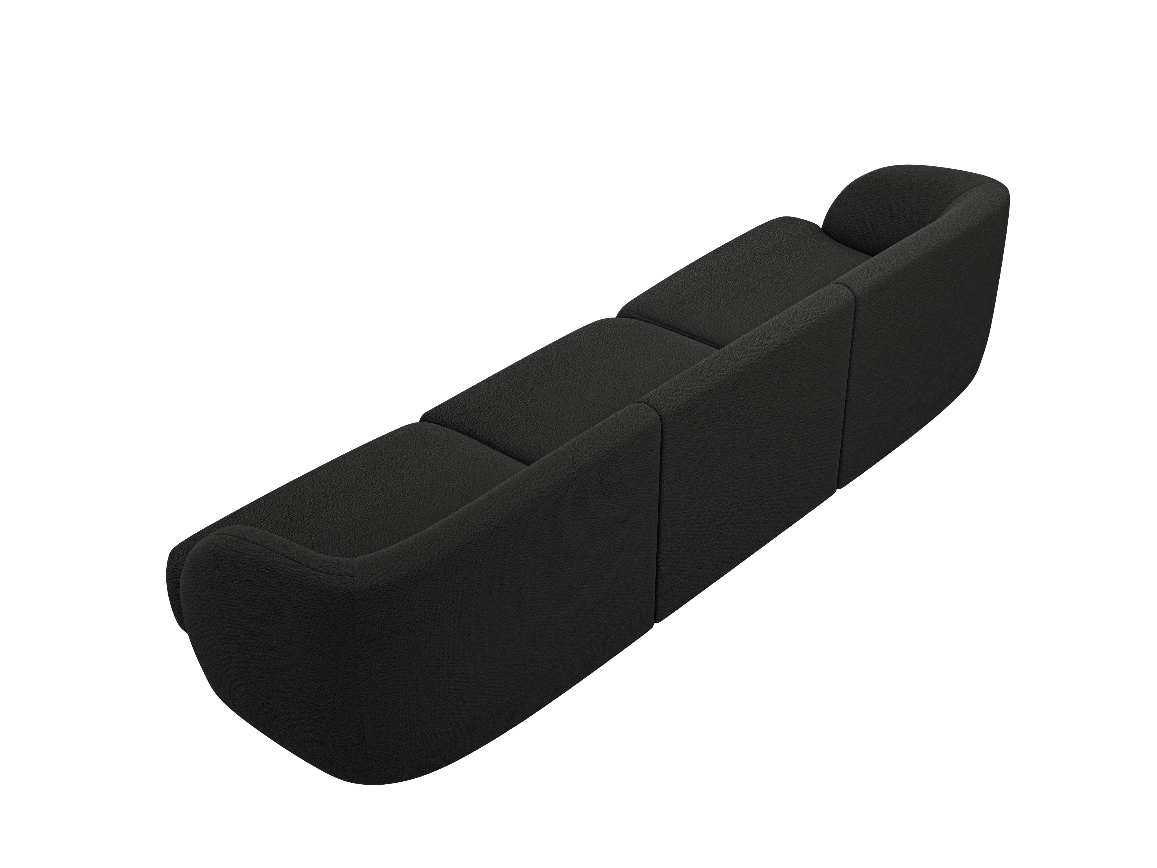 Sofa 3-osobowa MILEY czarny szenil - Image 3