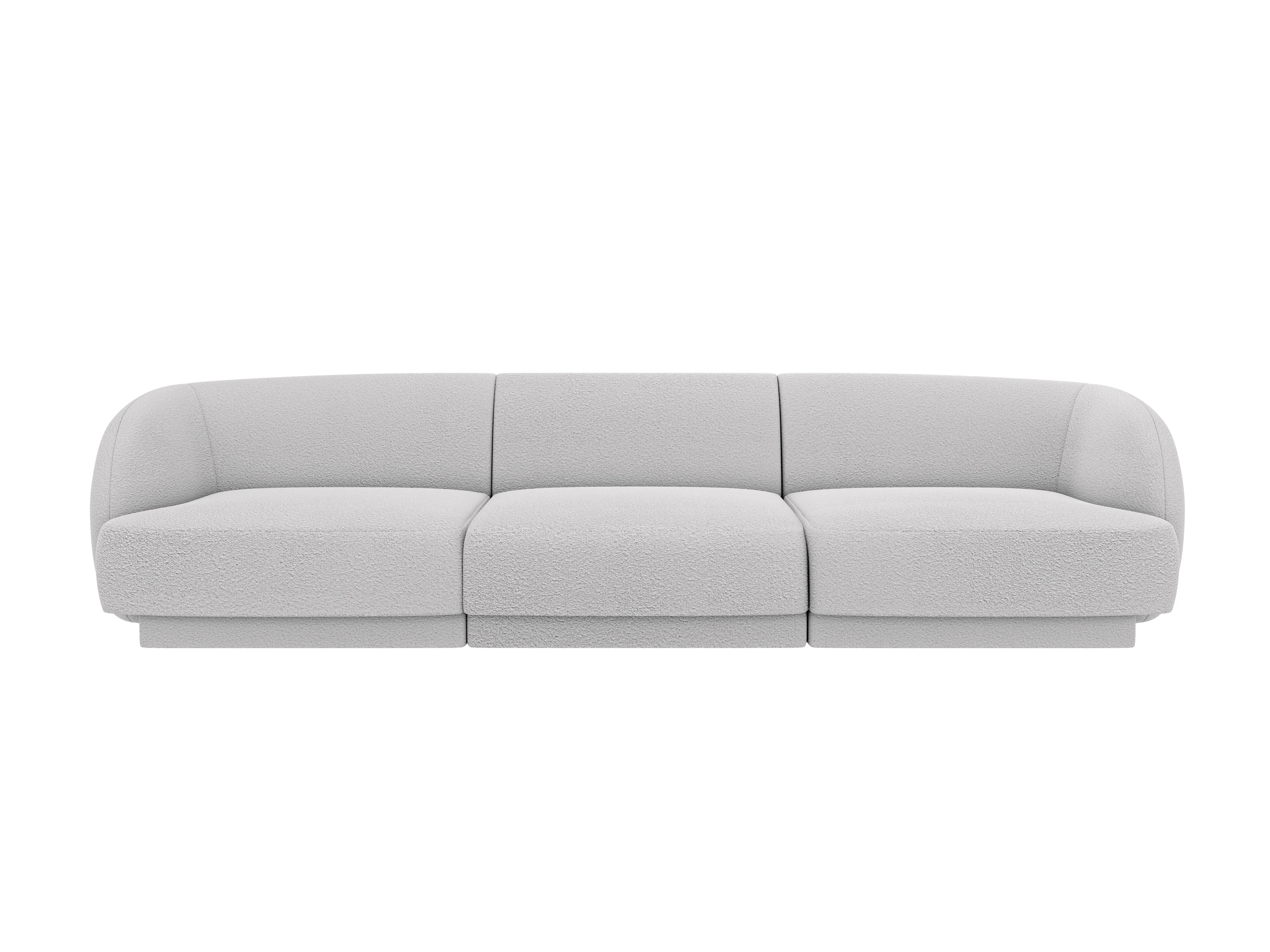 Sofa 3-osobowa MILEY jasnoszary boucle - Image 2