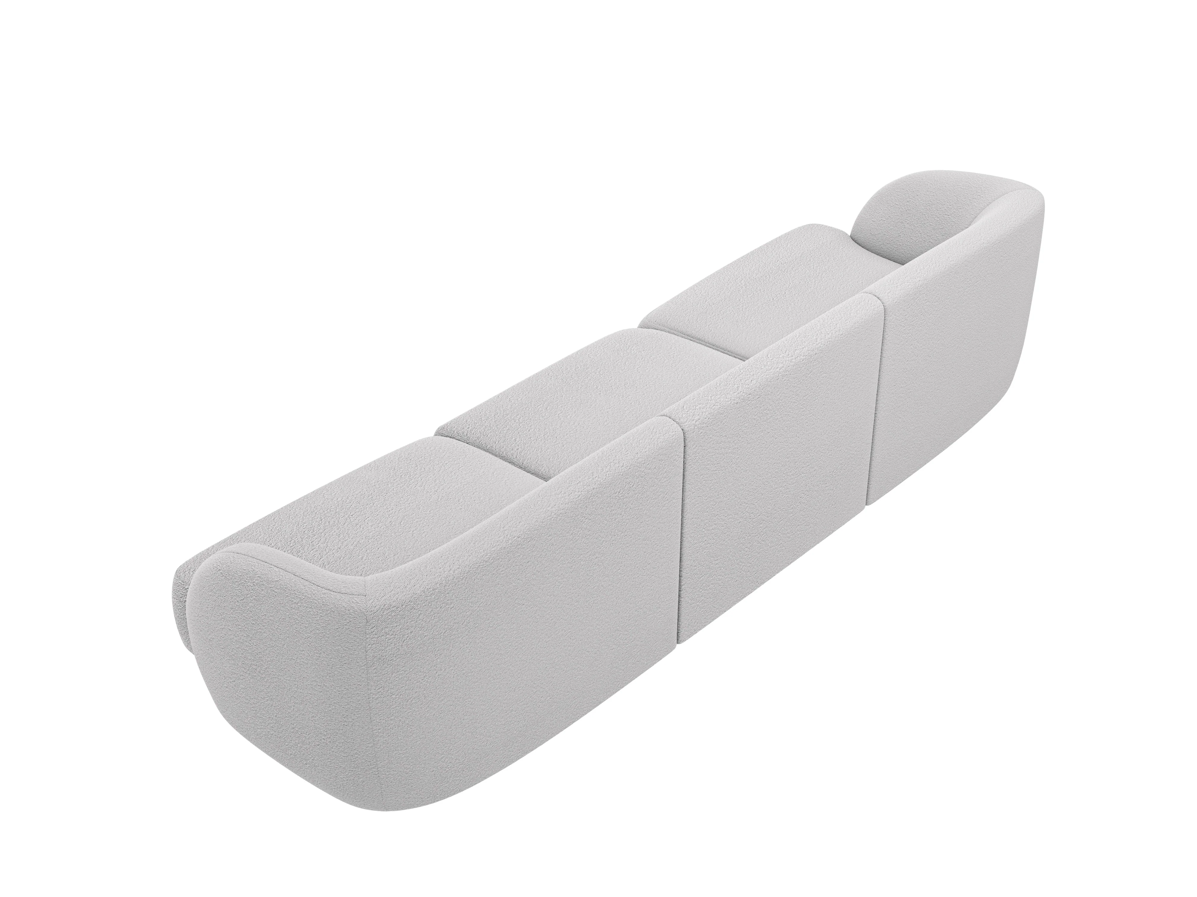Sofa 3-osobowa MILEY jasnoszary boucle - Image 3