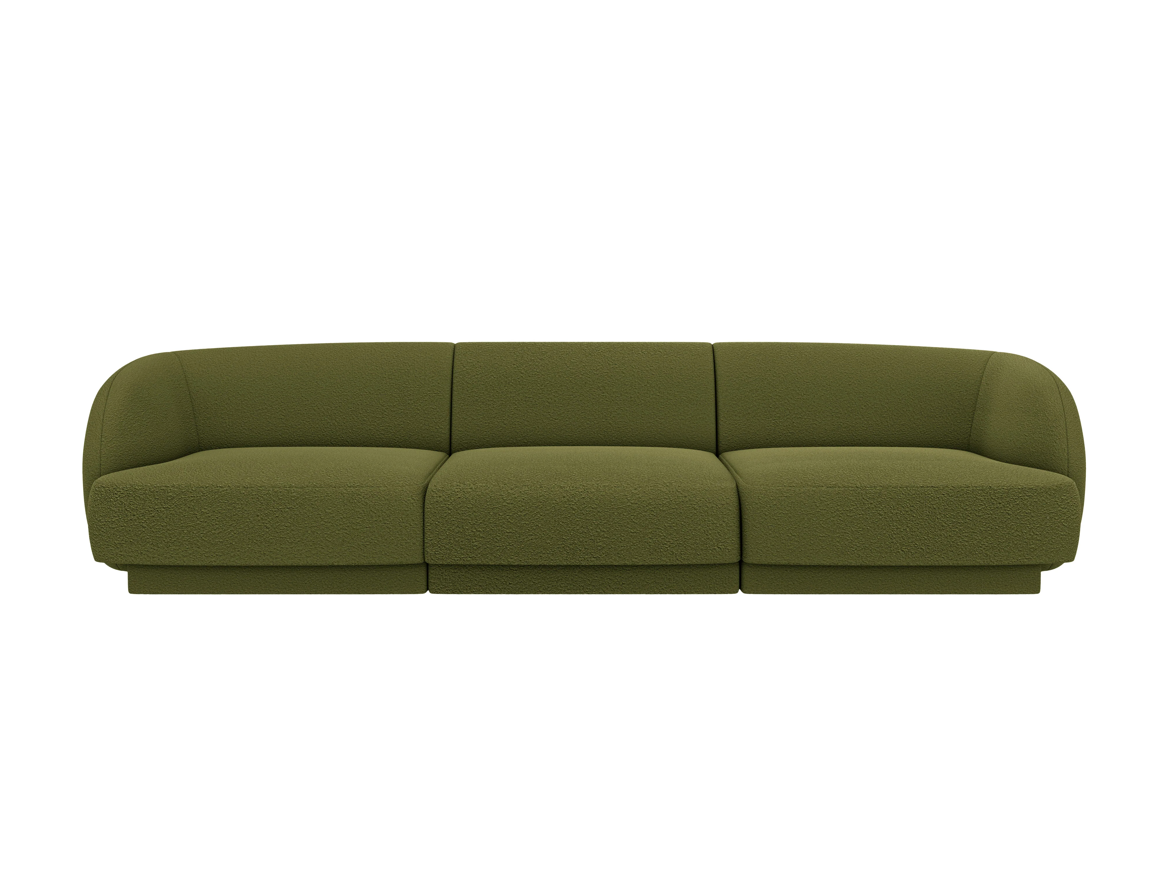 Sofa 3-osobowa MILEY zielony boucle - Image 2