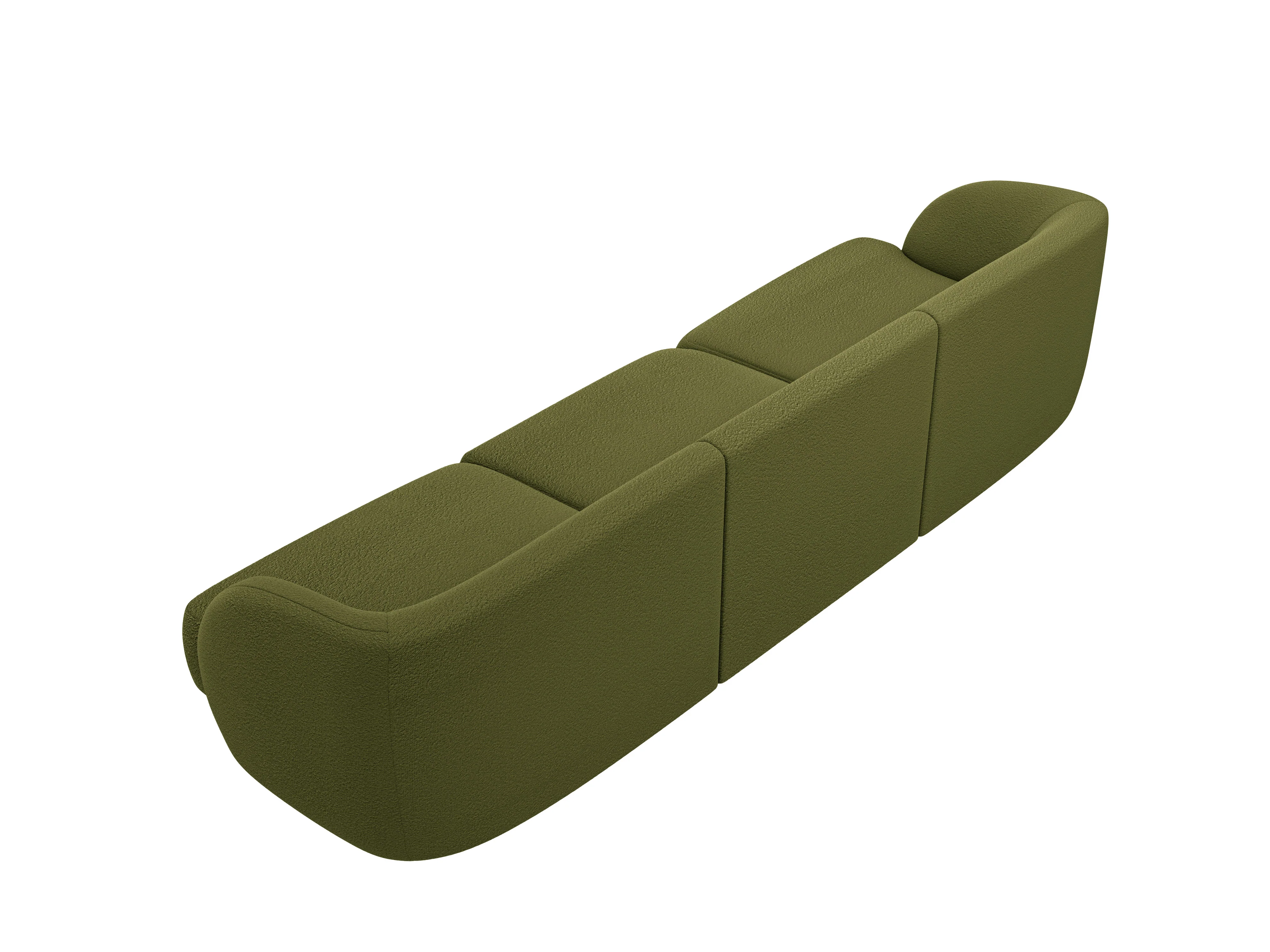 Sofa 3-osobowa MILEY zielony boucle - Image 3