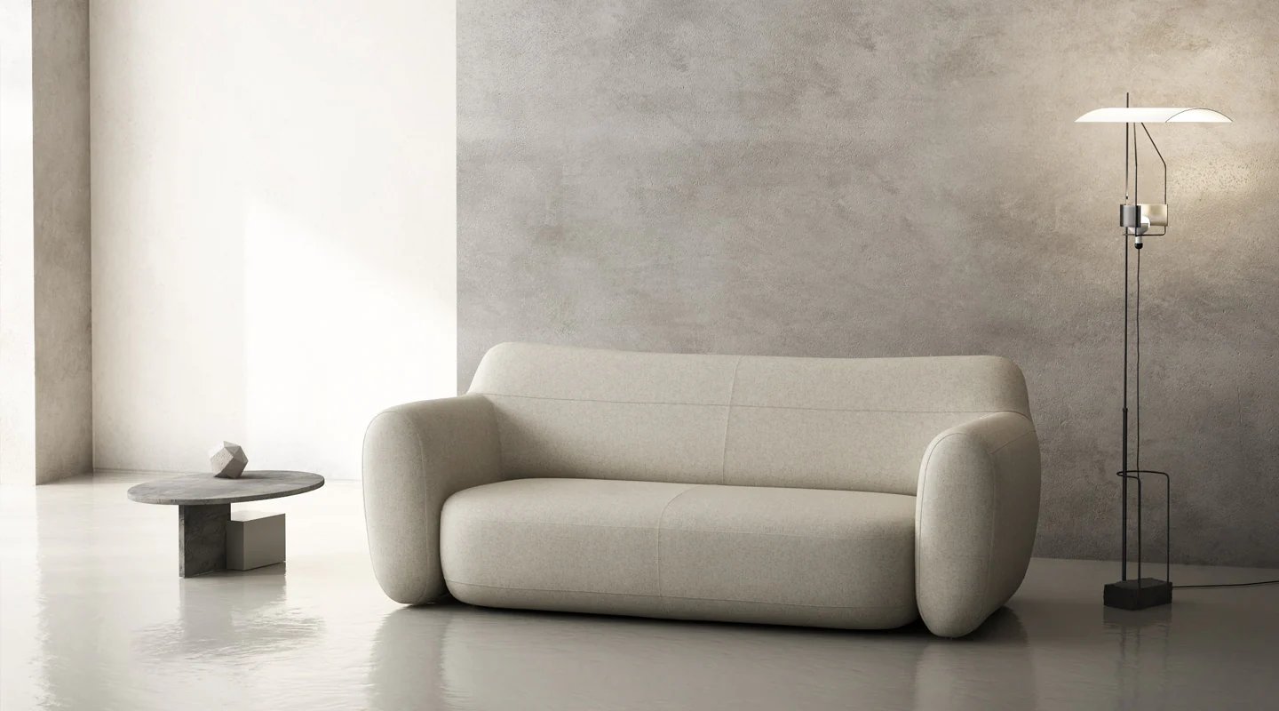 Sofa 3-osobowa MOMENTS tapicerowana - Image 4