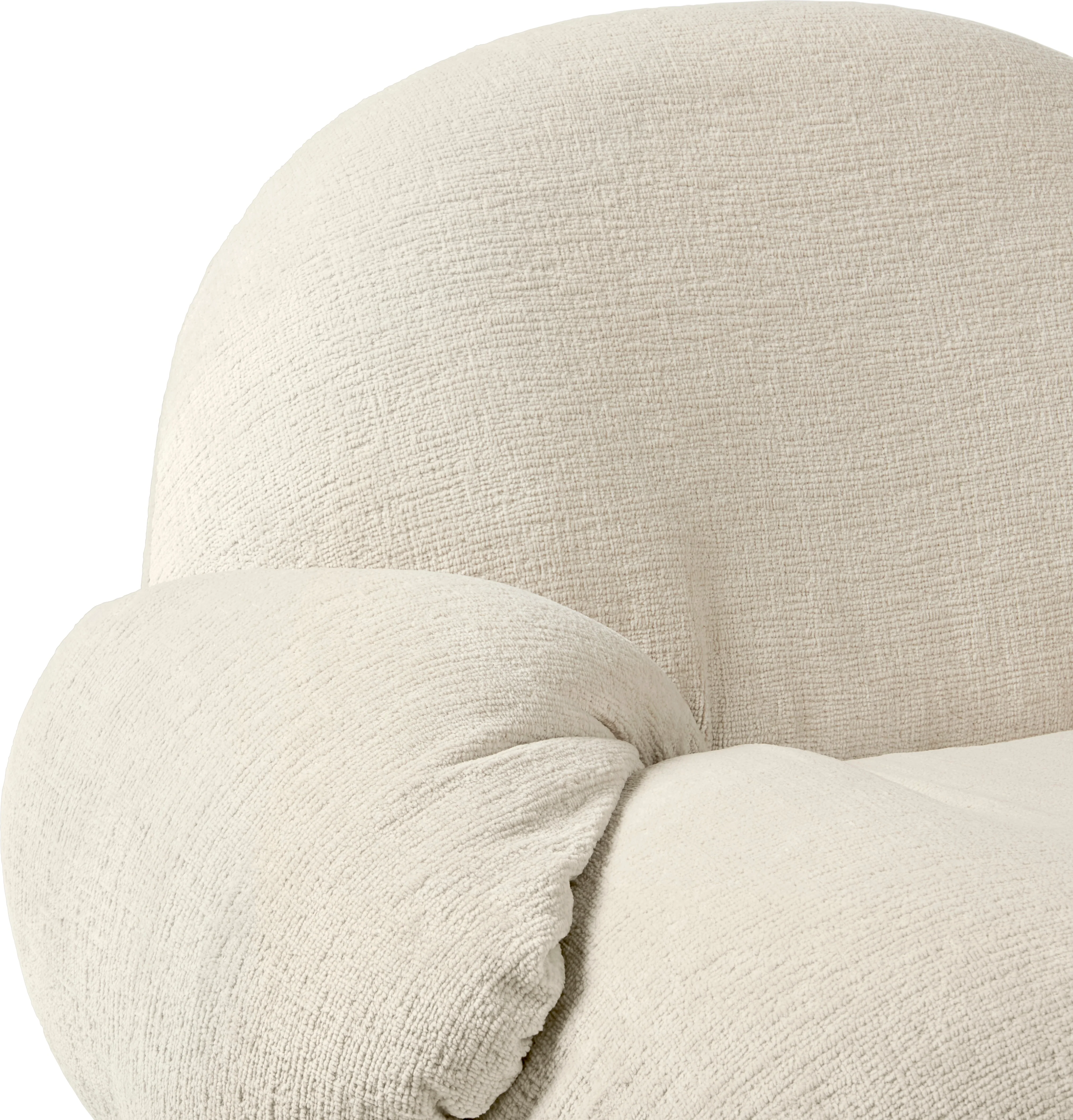 Sofa 3-osobowa PACHA tapicerowana z czarną podstawą - Image 12