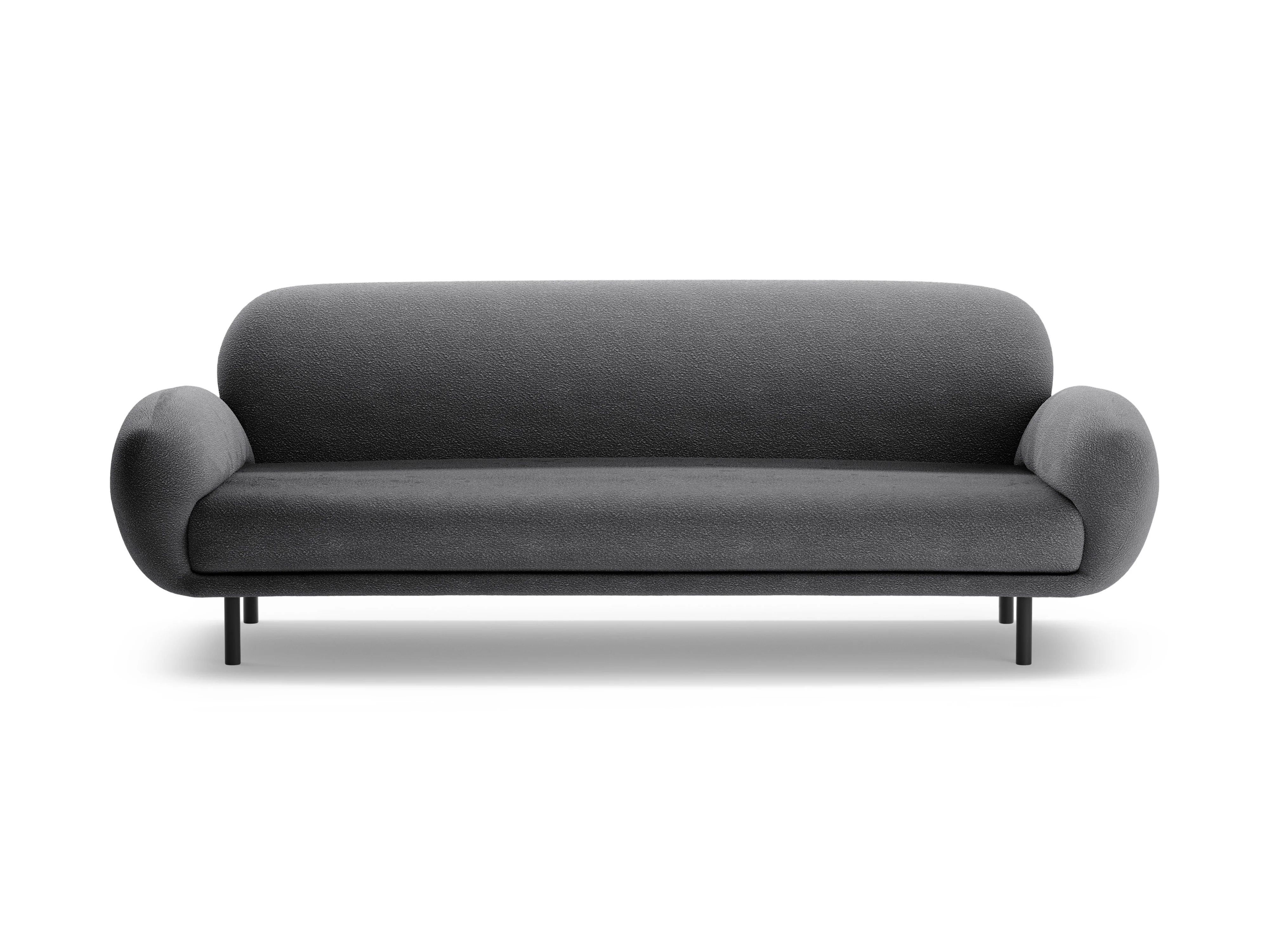 Sofa 3-osobowa POPPY ciemnoszary boucle - Image 3