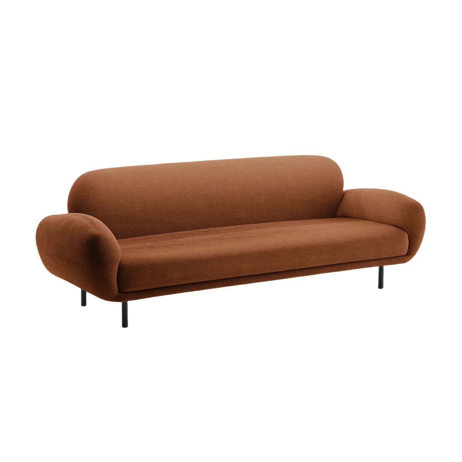 Sofa 3-osobowa POPPY terracotta boucle