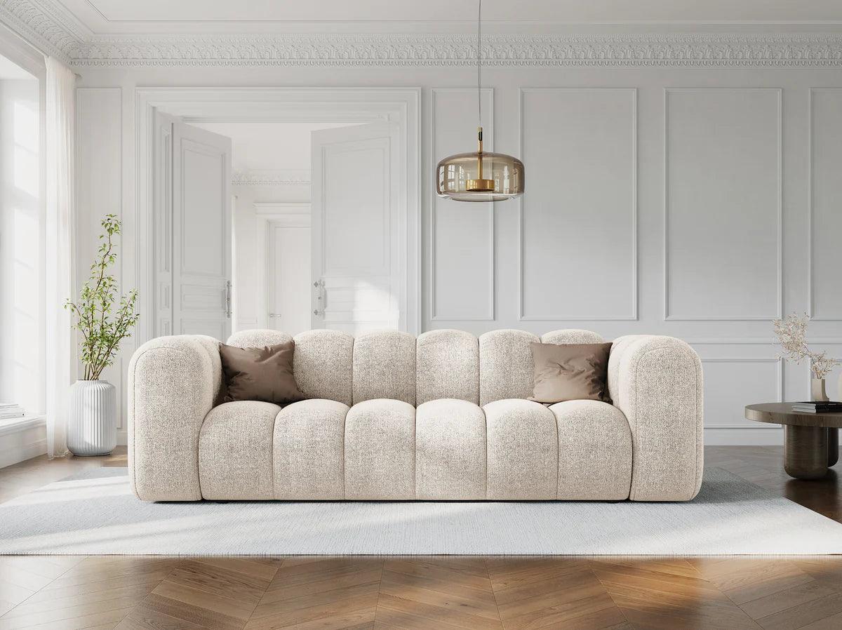 Sofa aksamitna 3-osobowa LUPINE ceglany - Image 2