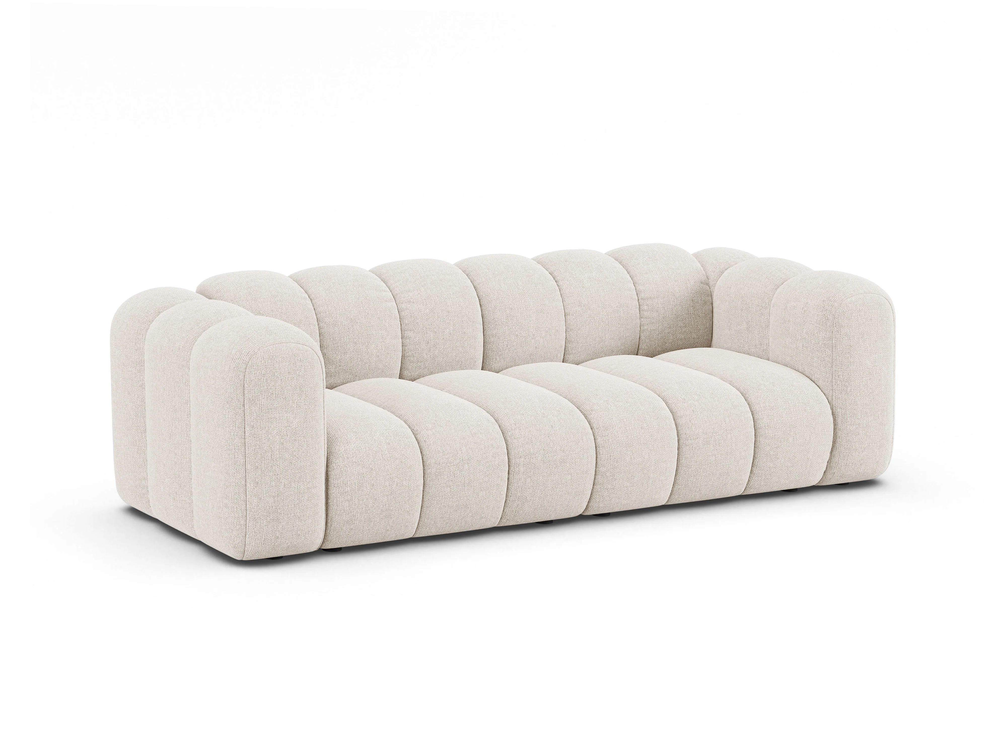 Sofa 3-osobowa LUPINE jasny beżowy szenil