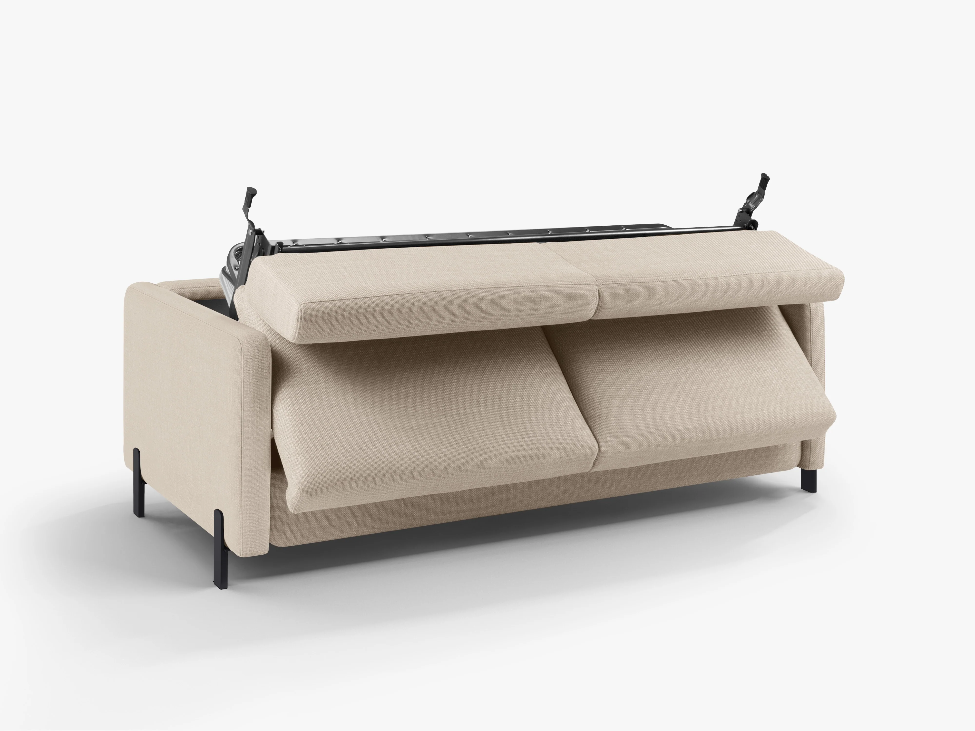 Sofa 3-osobowa z funkcją spania GLORIA beżowy szenil - Image 8