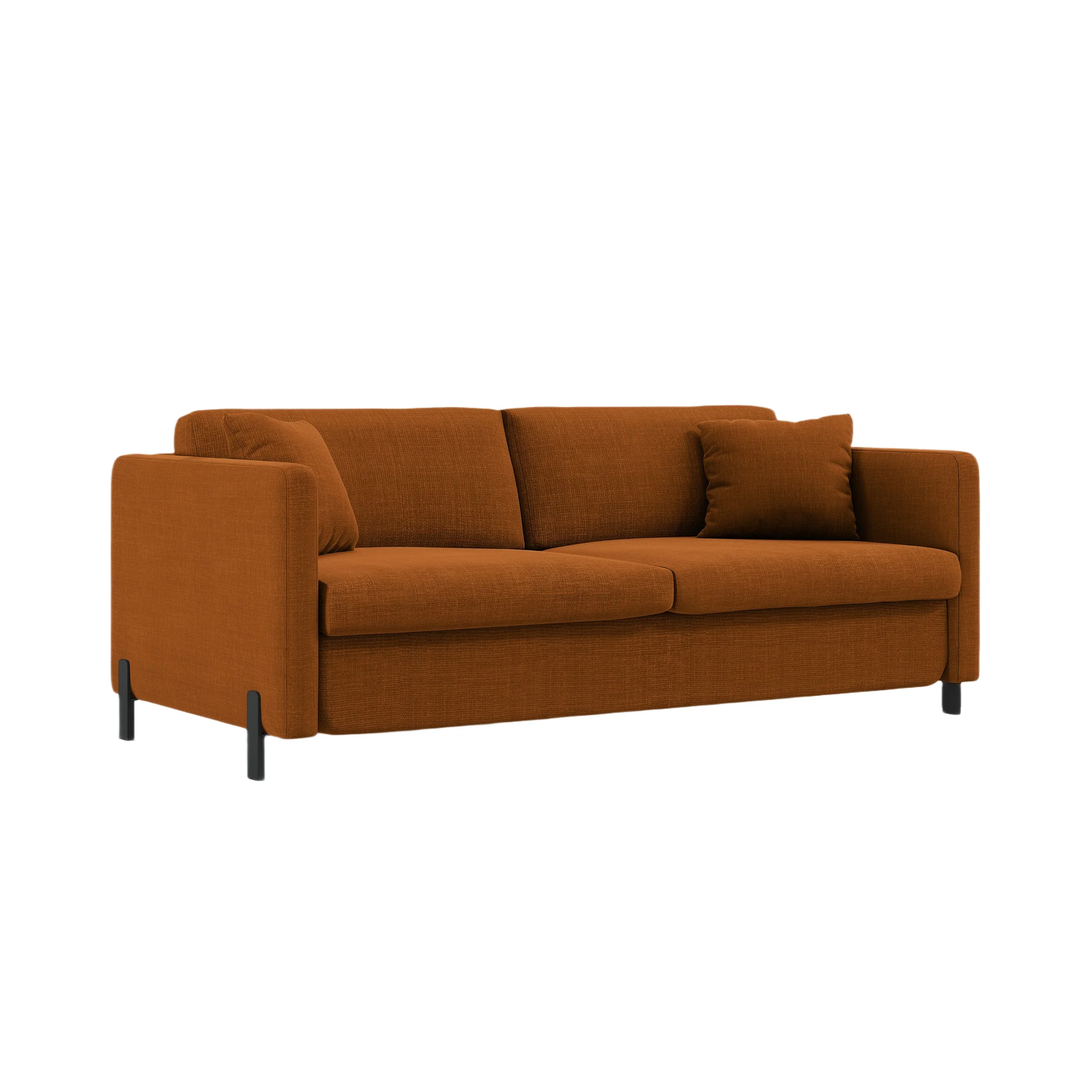 Sofa 3-osobowa z funkcją spania GLORIA ceglany szenil
