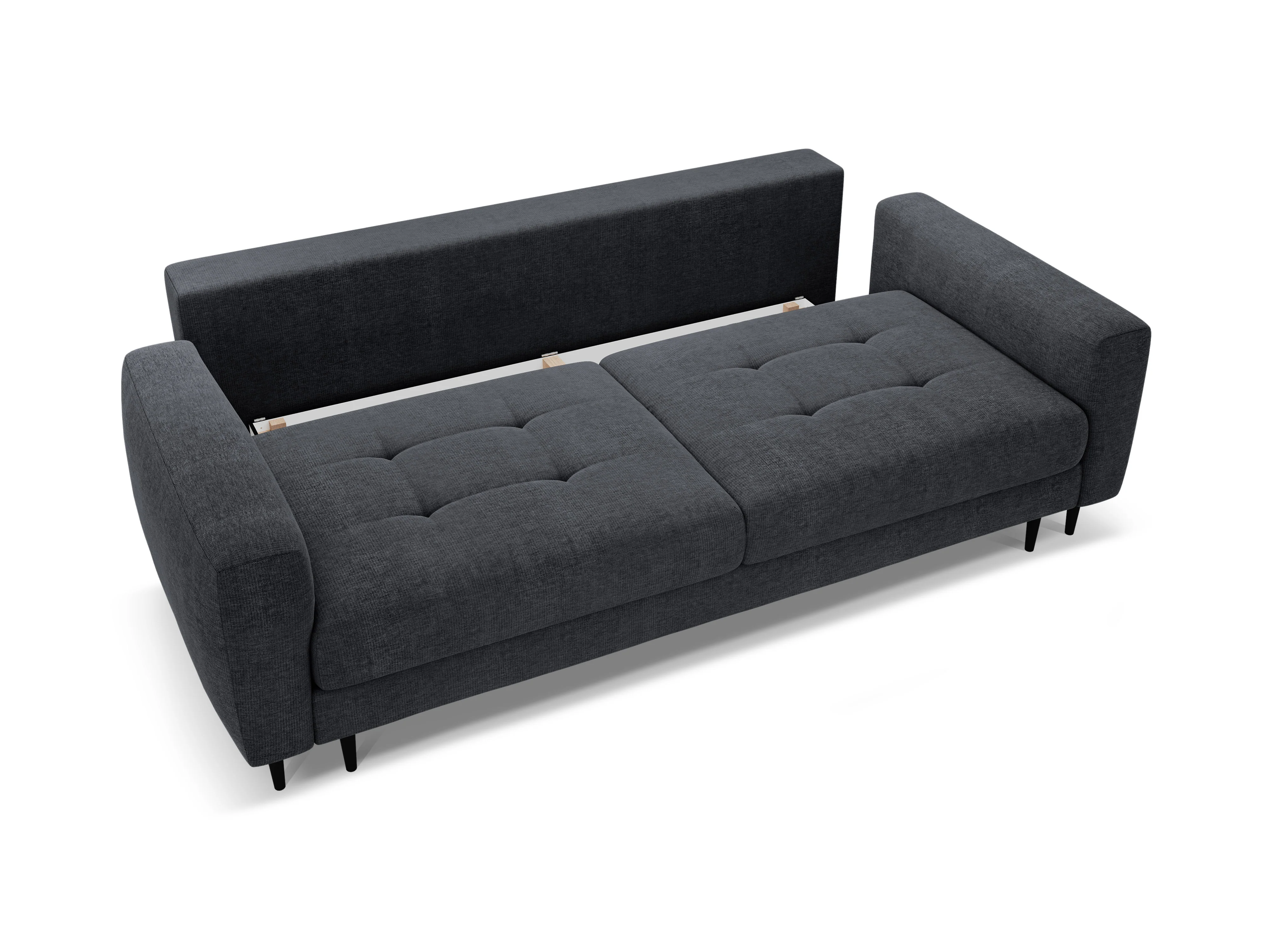Sofa 3-osobowa z funkcją spania BEMY ciemny niebieski - Image 3