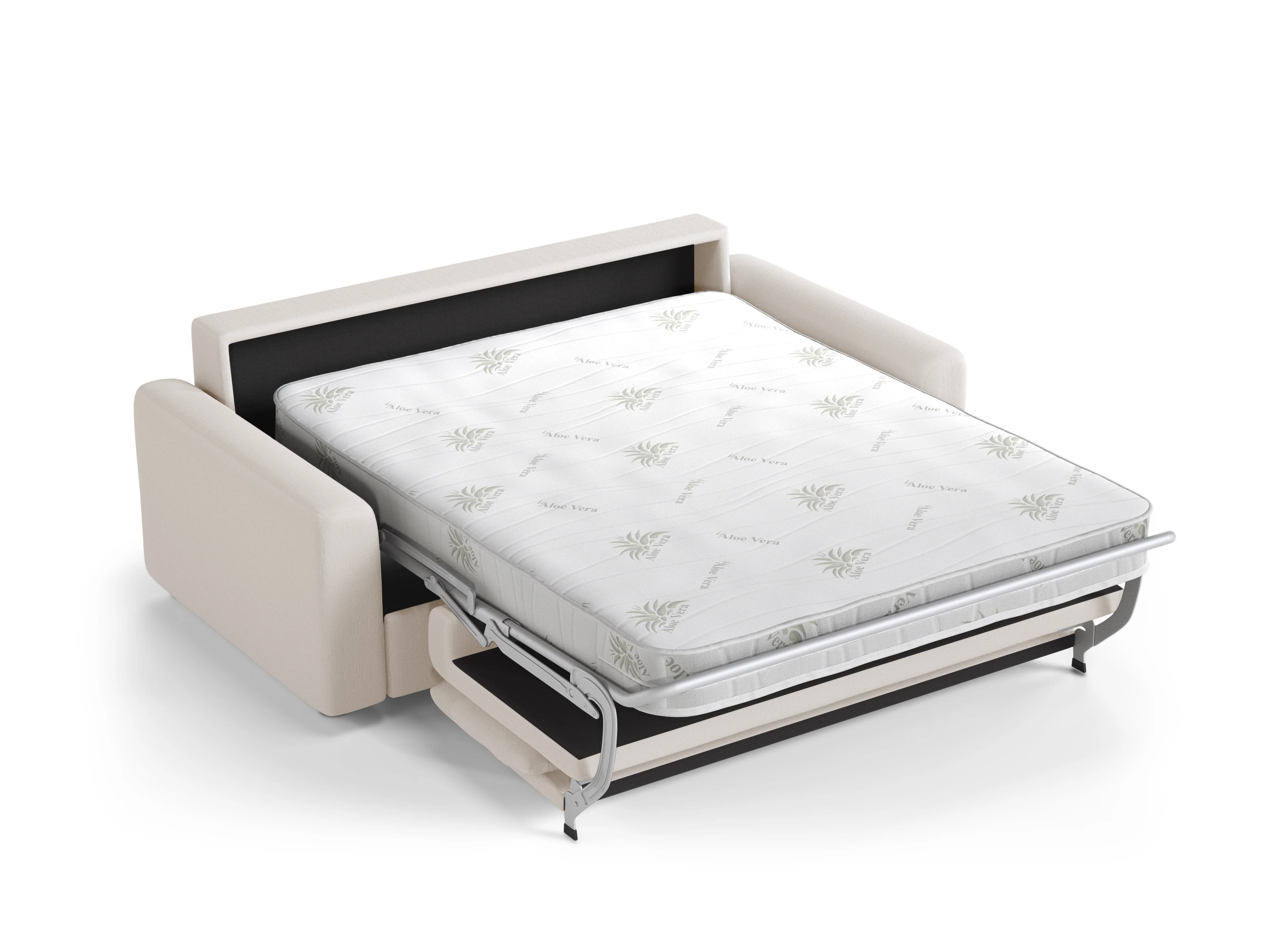 Sofa 3-osobowa z funkcją spania DAVID biały - Image 4