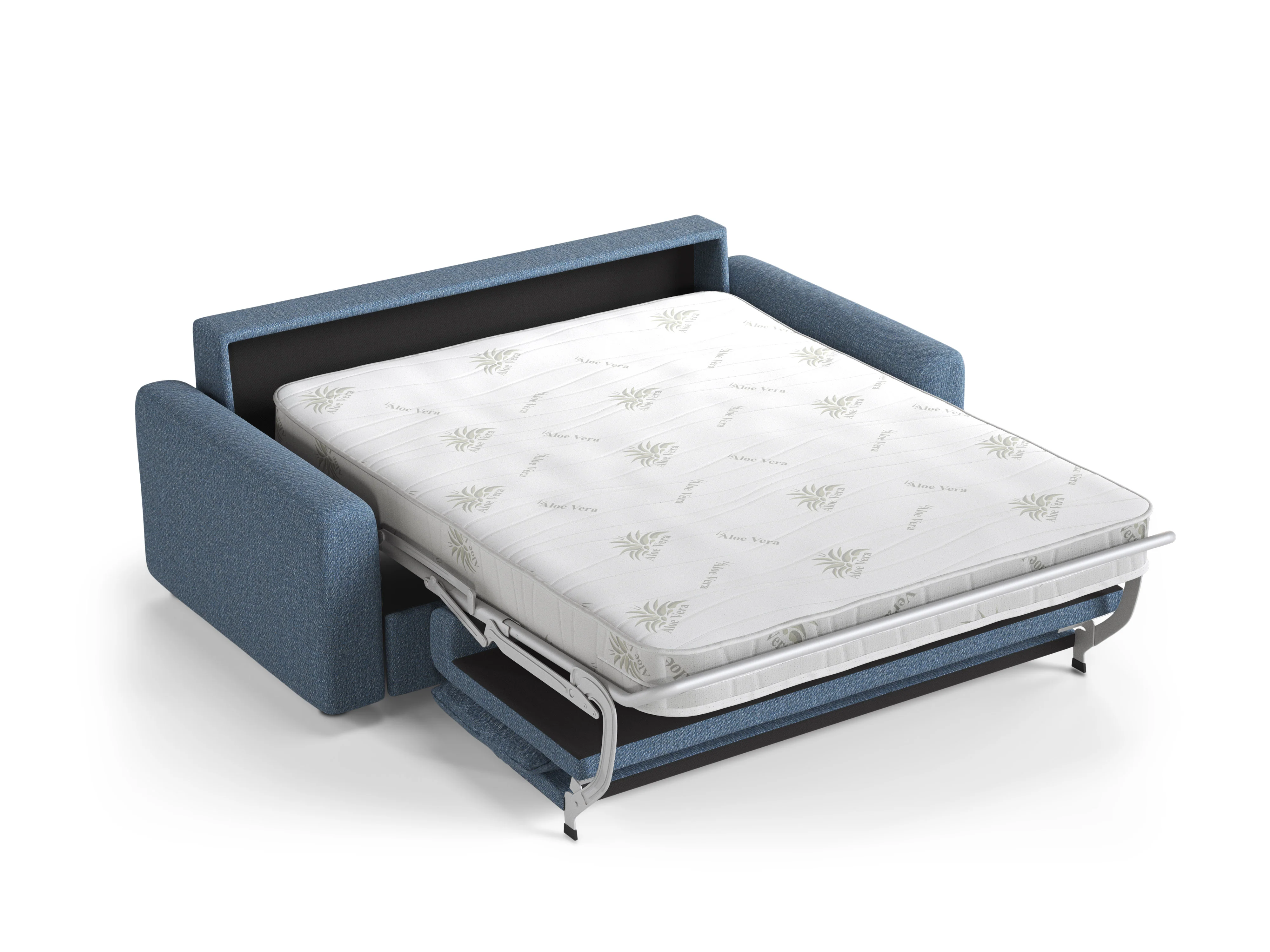 Sofa 3-osobowa z funkcją spania DAVID ciemny niebieski - Image 4