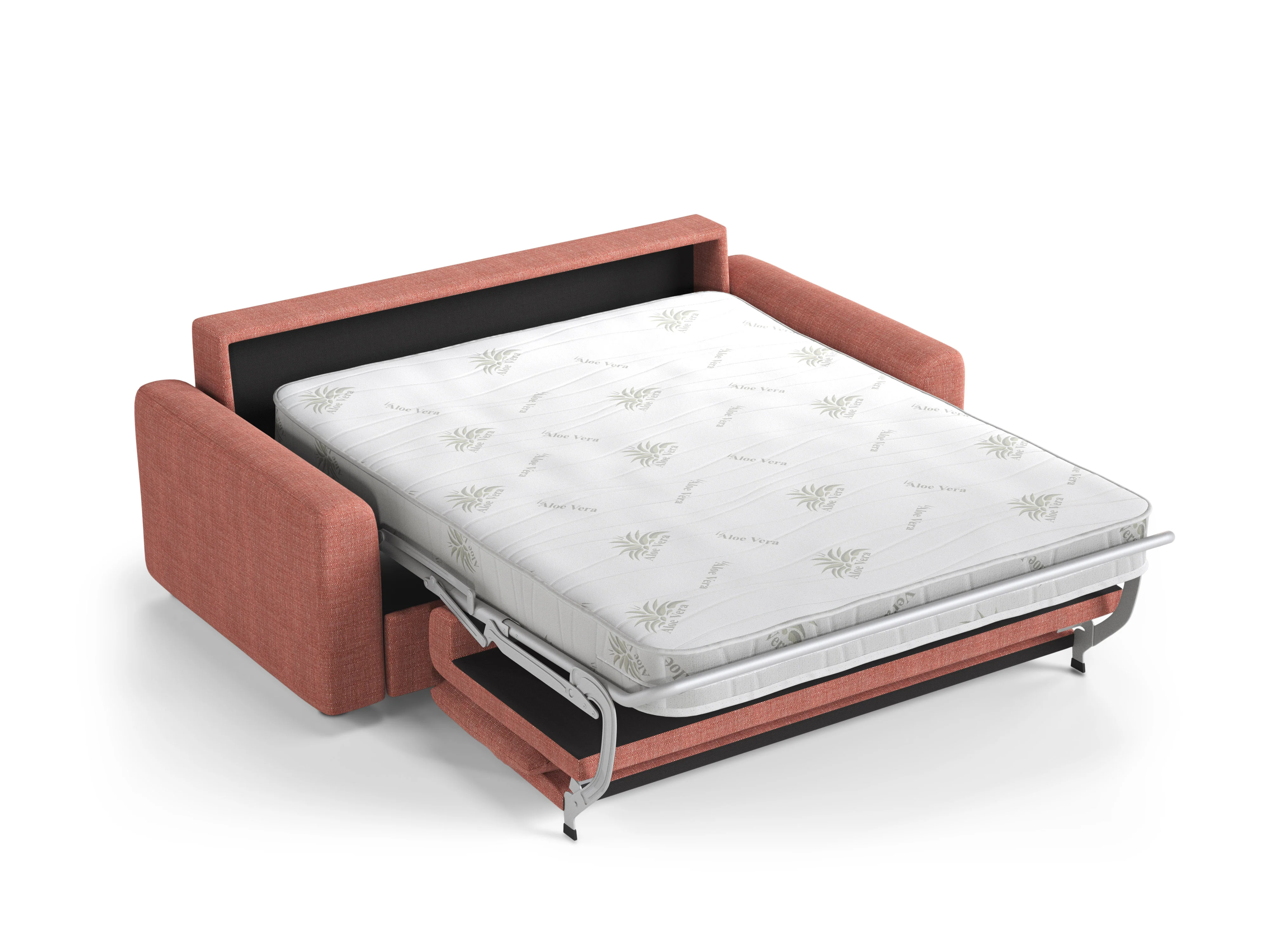 Sofa 3-osobowa z funkcją spania DAVID czerwony - Image 4