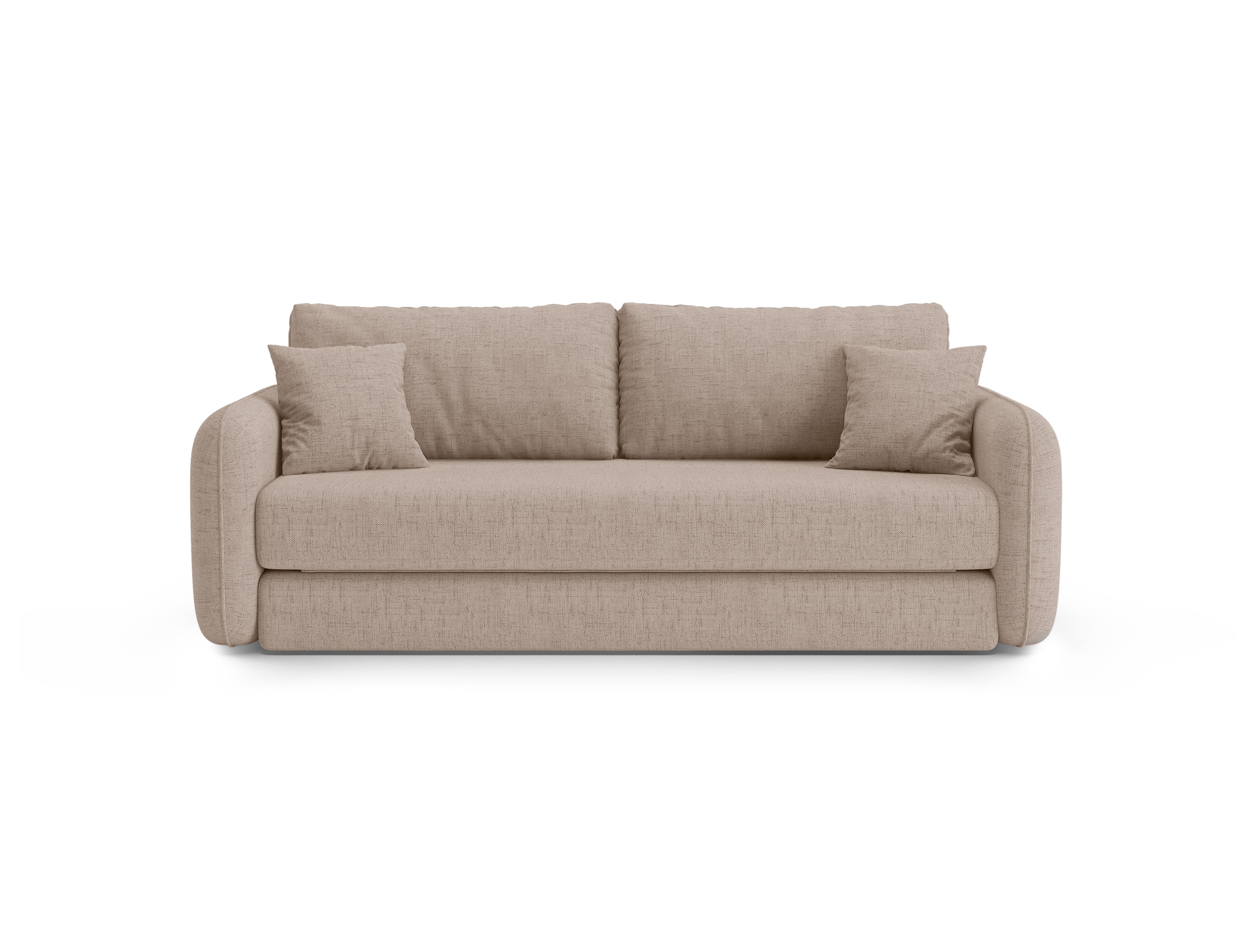 Sofa 3-osobowa z funkcją spania DORMI cappuccino - Image 4