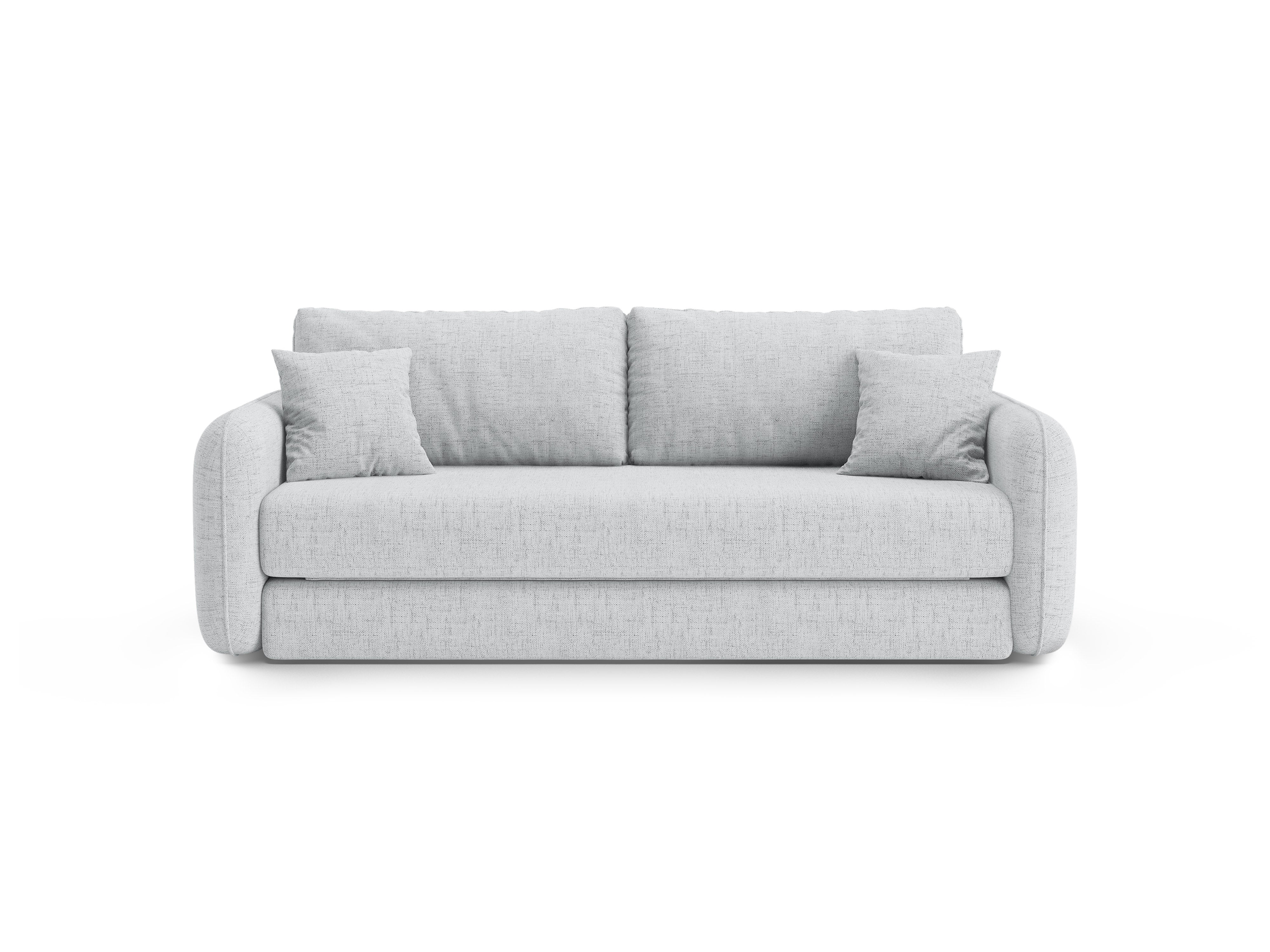 Sofa 3-osobowa z funkcją spania DORMI jasny szary - Image 4
