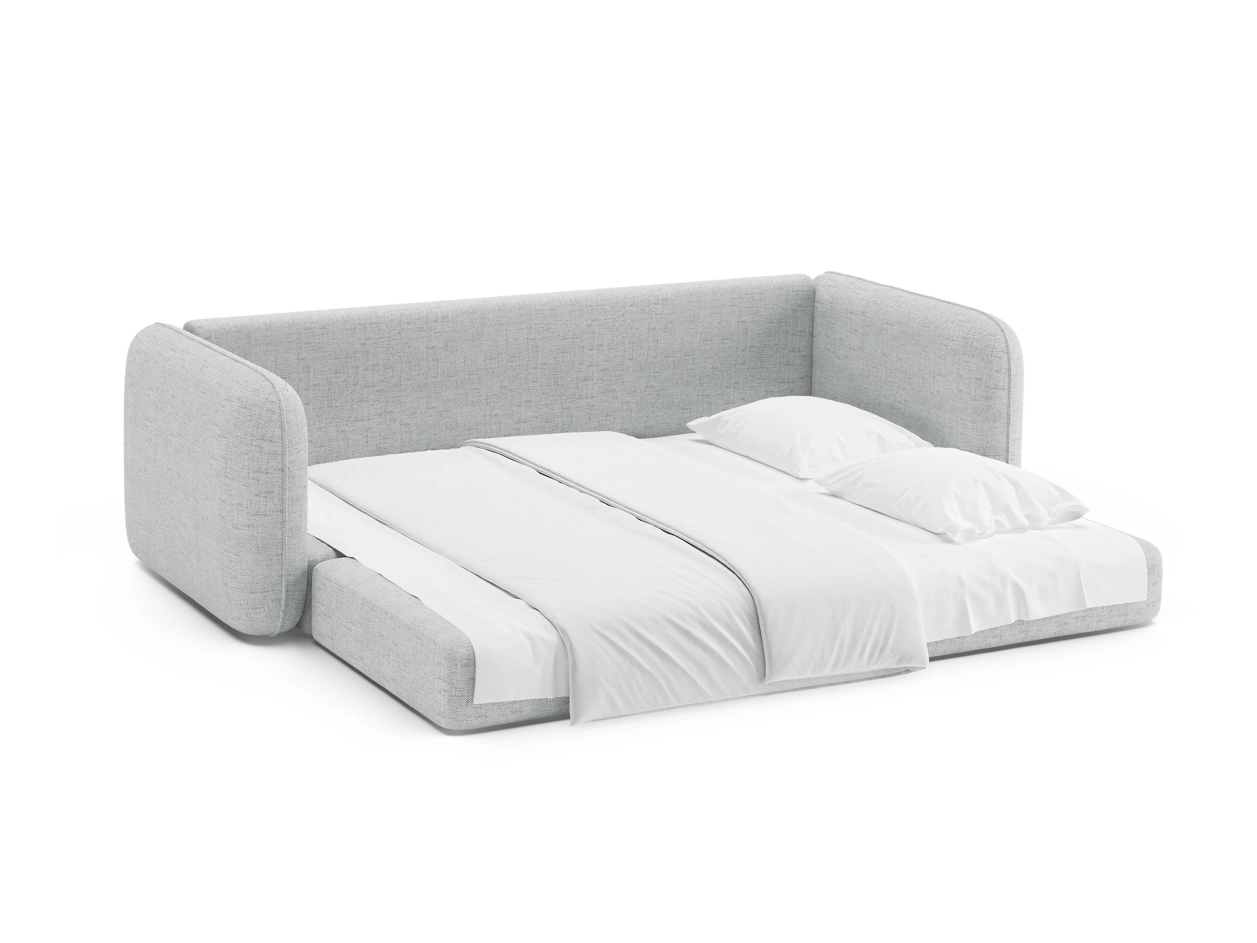 Sofa 3-osobowa z funkcją spania DORMI jasny szary - Image 7