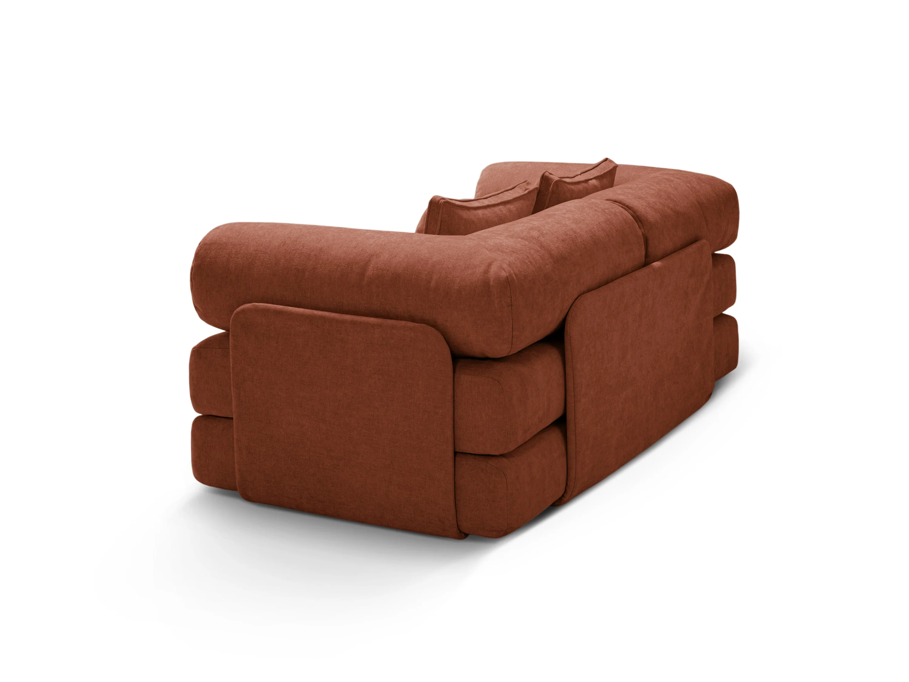 Sofa 3-osobowa z funkcją spania DREAMY ceglany - Image 4