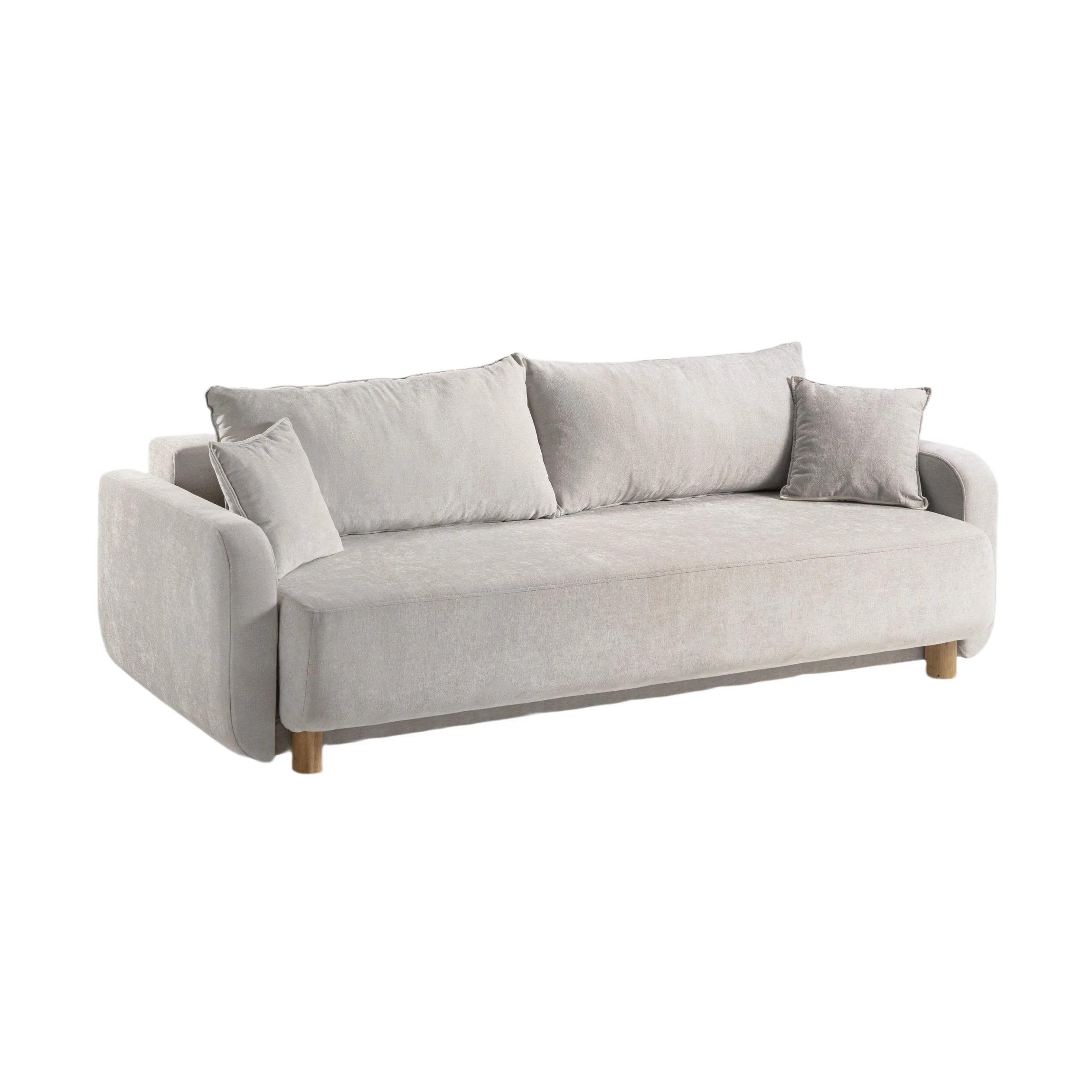 Sofa 3-osobowa z funkcją spania ELEN beżowy szenil