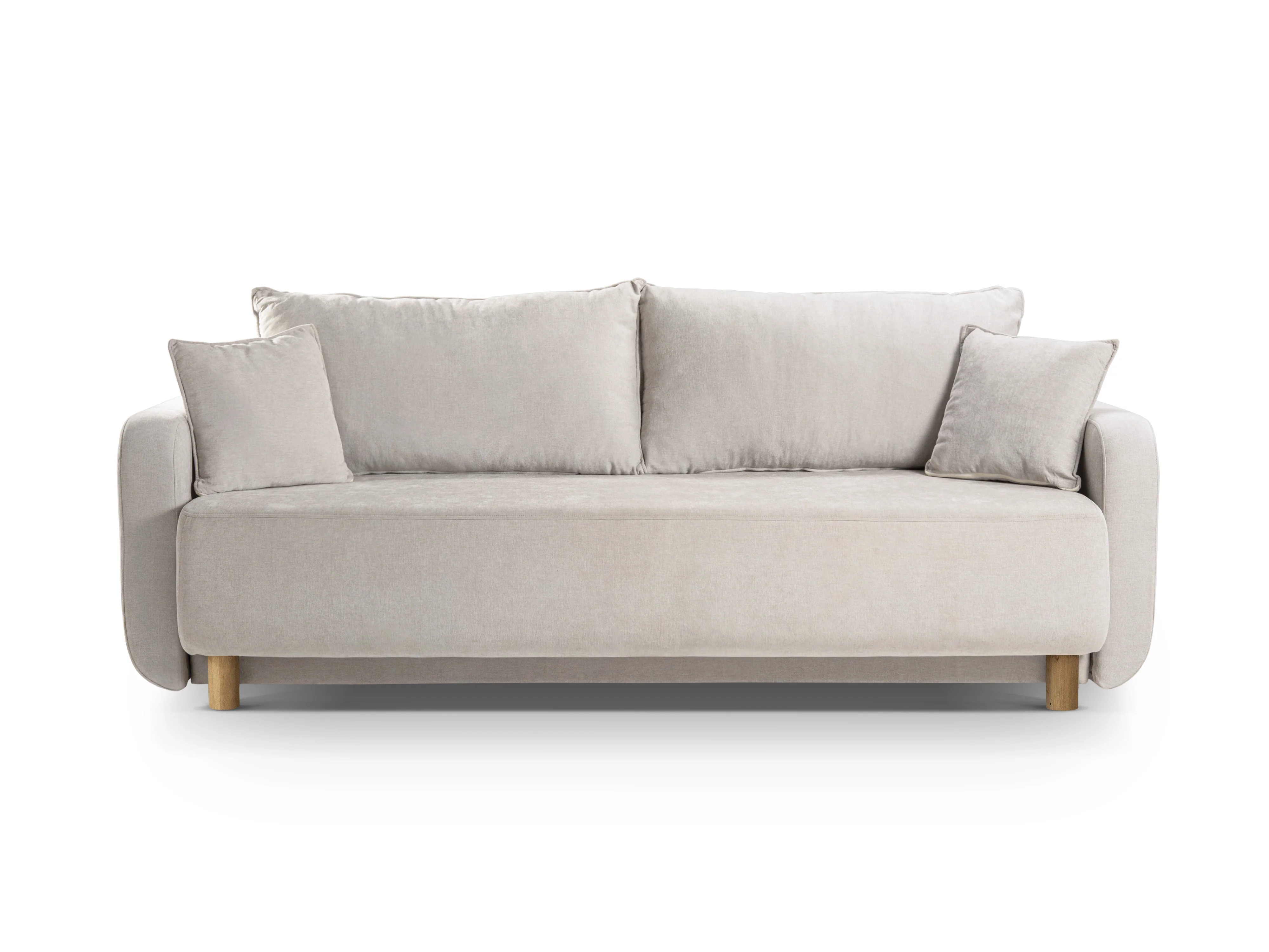 Sofa 3-osobowa z funkcją spania ELEN beżowy szenil - Image 3