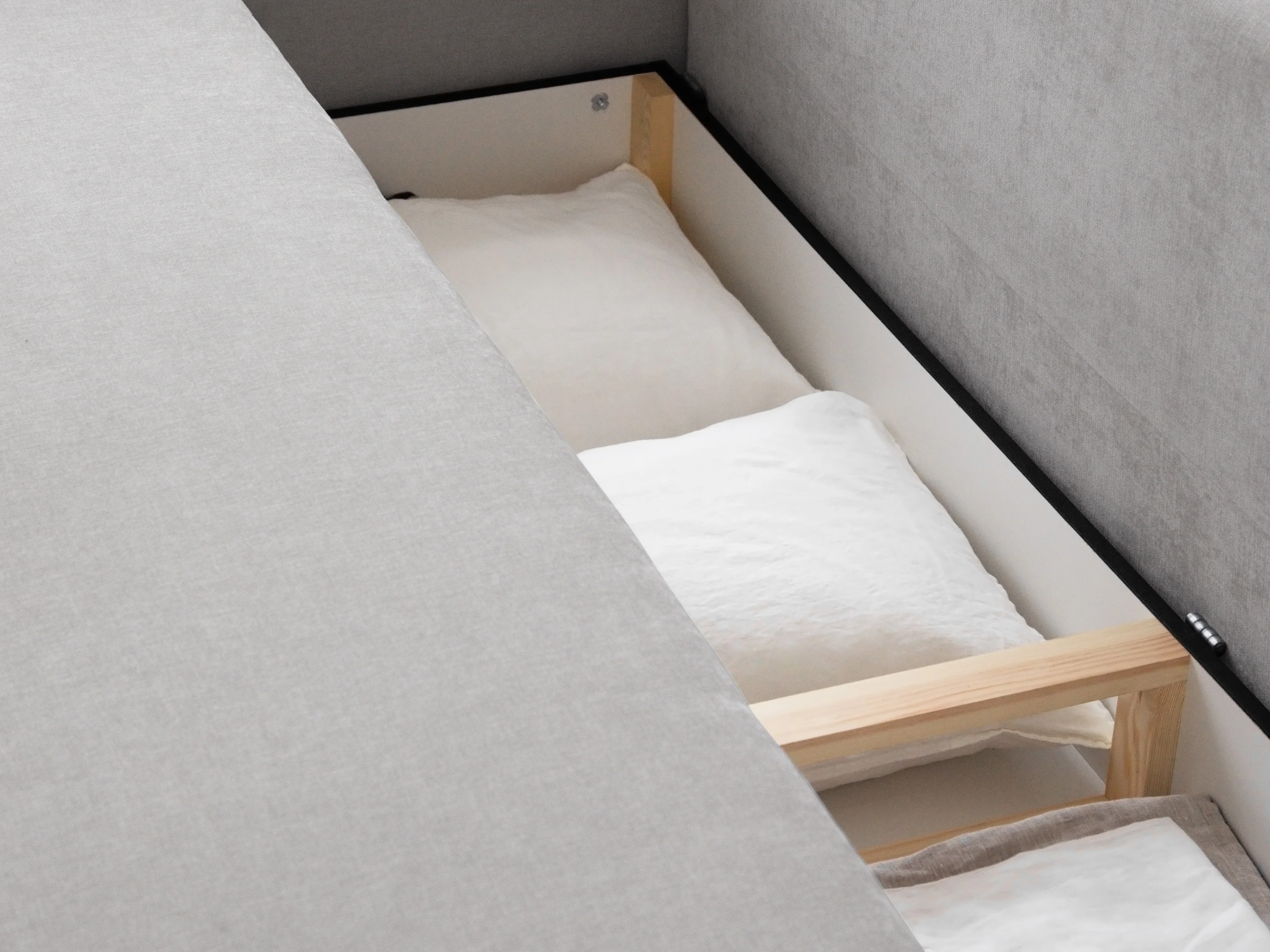 Sofa 3-osobowa z funkcją spania ELEN beżowy szenil - Image 7