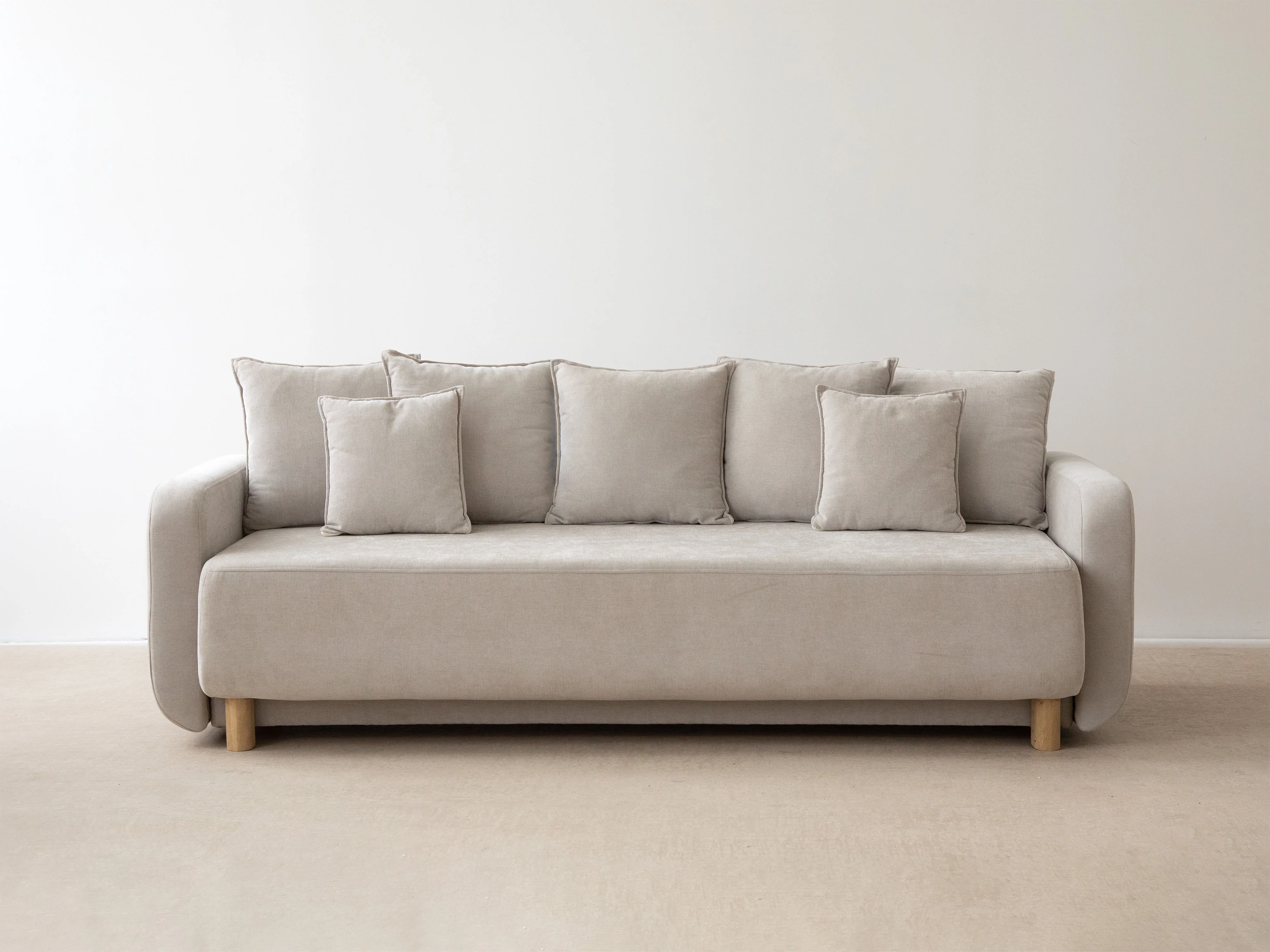 Sofa 3-osobowa z funkcją spania ELEN kość słoniowa szenil - Image 13