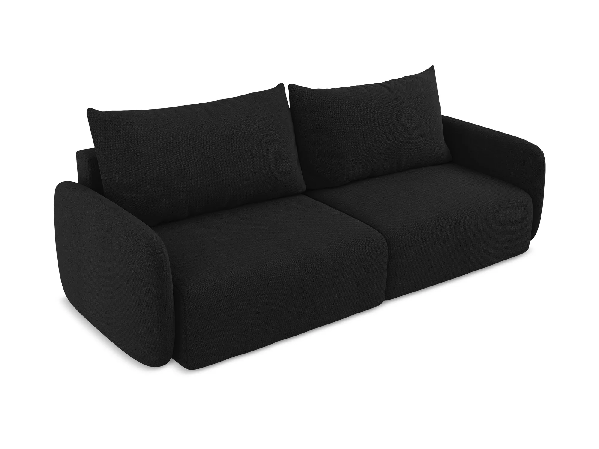 Sofa 3-osobowa z funkcją spania KALENA czarny - Image 3
