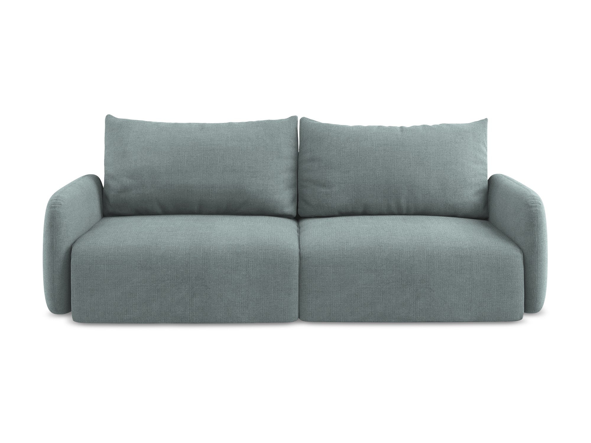 Sofa 3-osobowa z funkcją spania KALENA dżinsowy niebieski - Image 2
