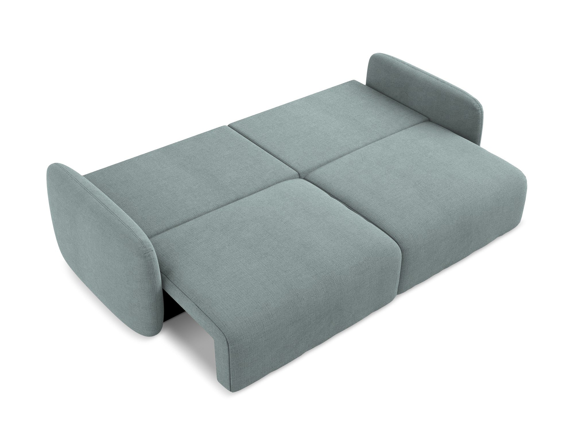Sofa 3-osobowa z funkcją spania KALENA dżinsowy niebieski - Image 6