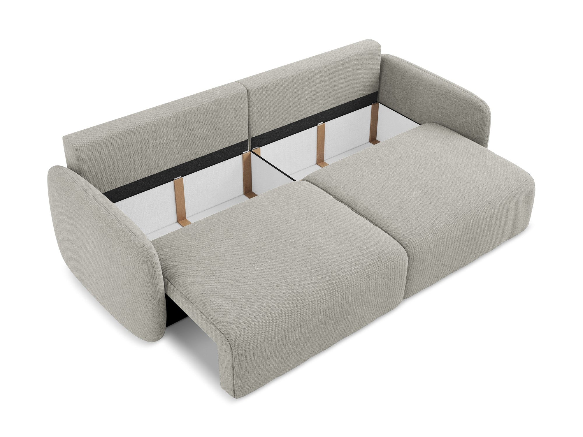 Sofa 3-osobowa z funkcją spania KALENA jasnoszary - Image 4