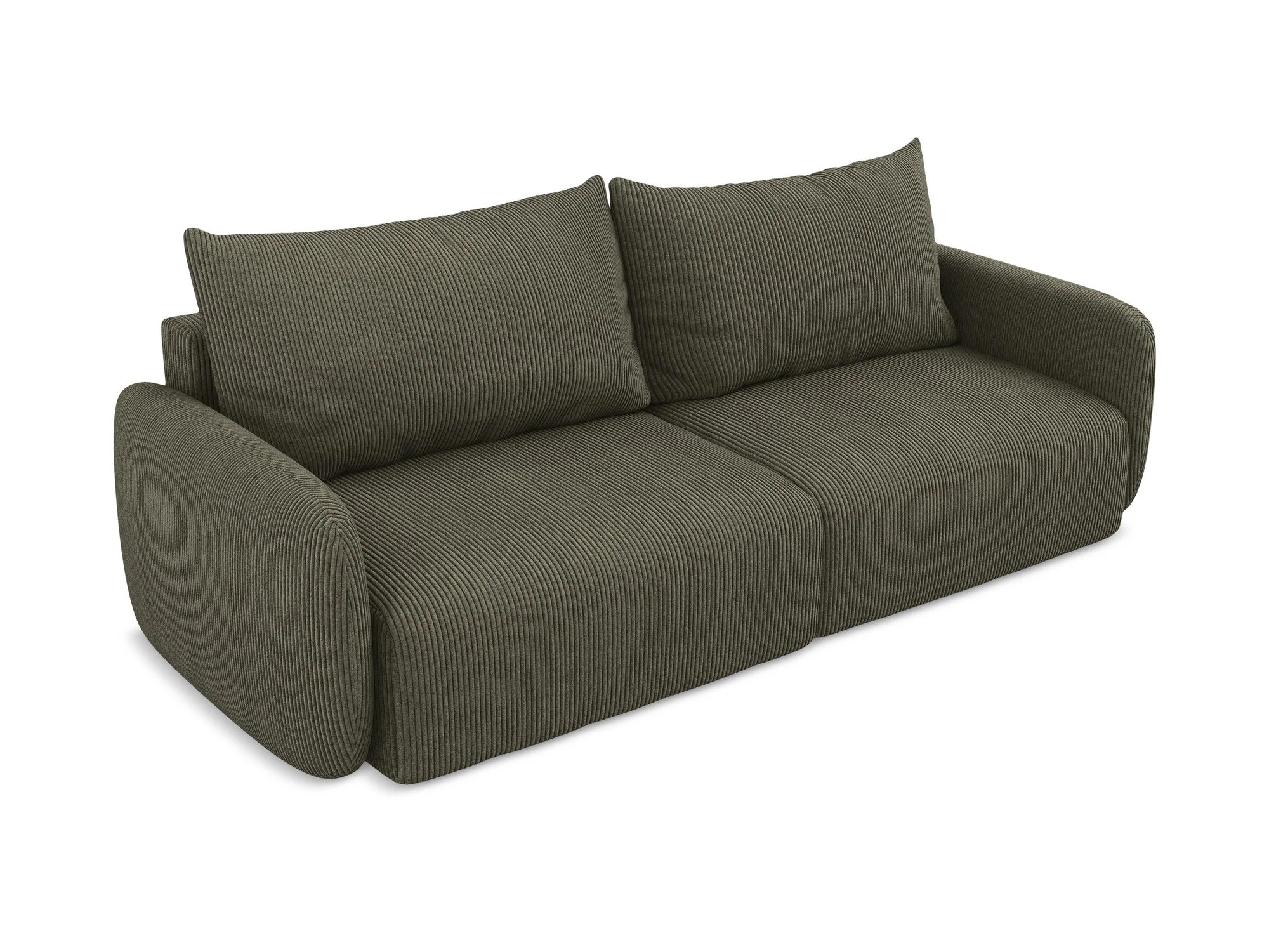 Sofa 3-osobowa z funkcją spania KALENA oliwkowy sztruks - Image 3