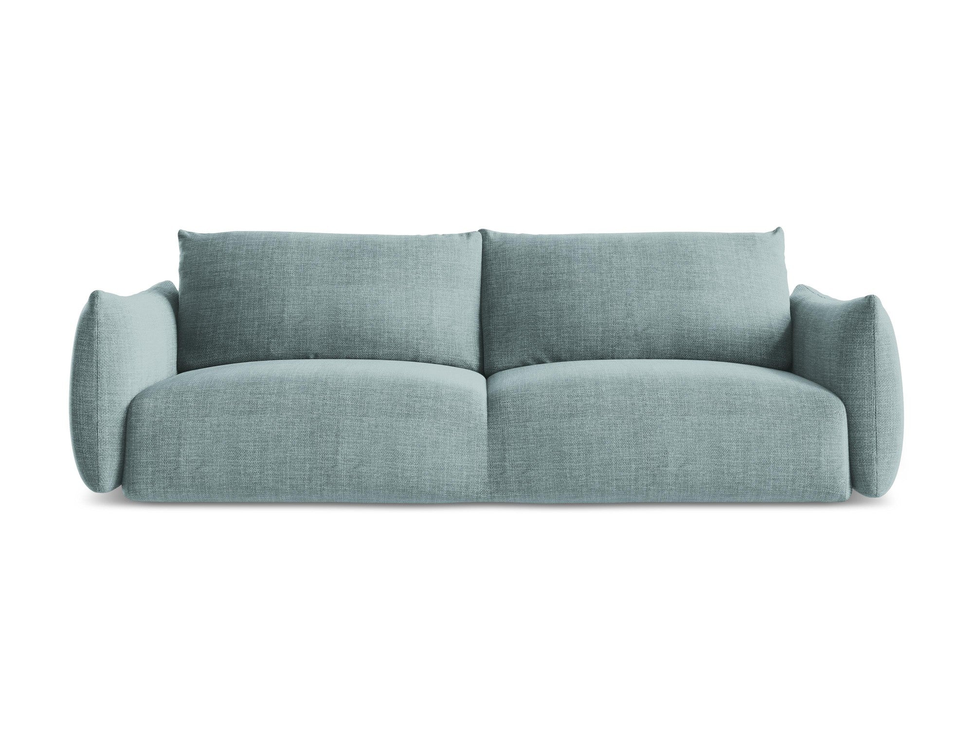 Sofa 3-osobowa z funkcją spania LEILA dżinsowy niebieski - Image 3