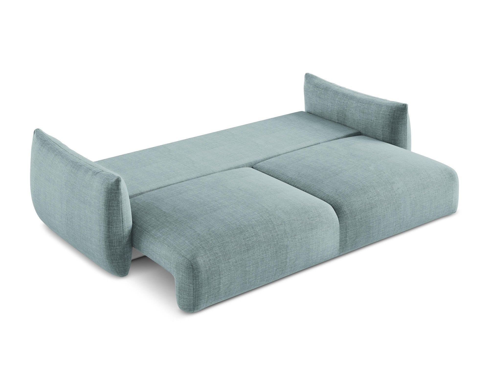 Sofa 3-osobowa z funkcją spania LEILA dżinsowy niebieski - Image 6