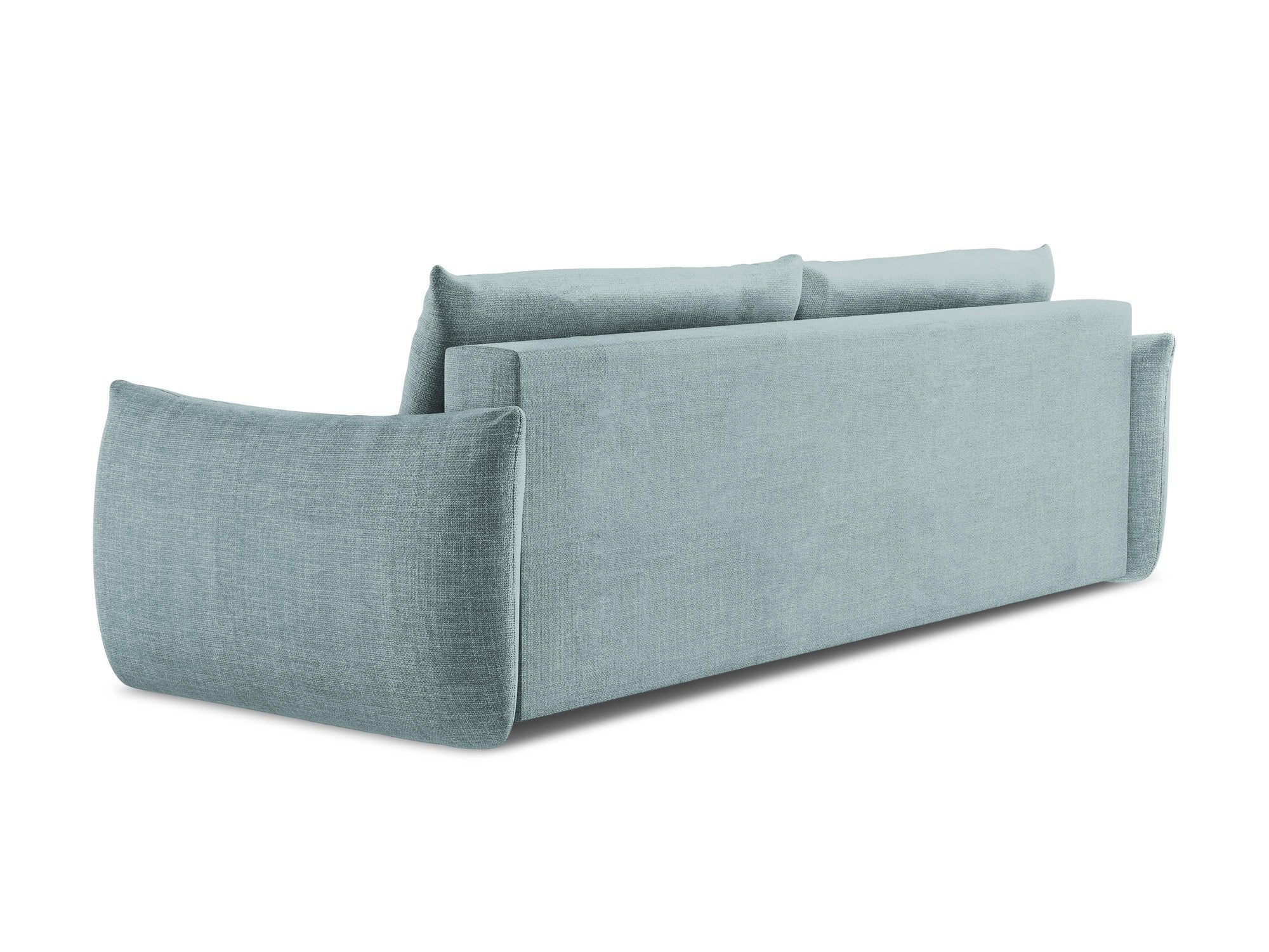 Sofa 3-osobowa z funkcją spania LEILA dżinsowy niebieski - Image 7
