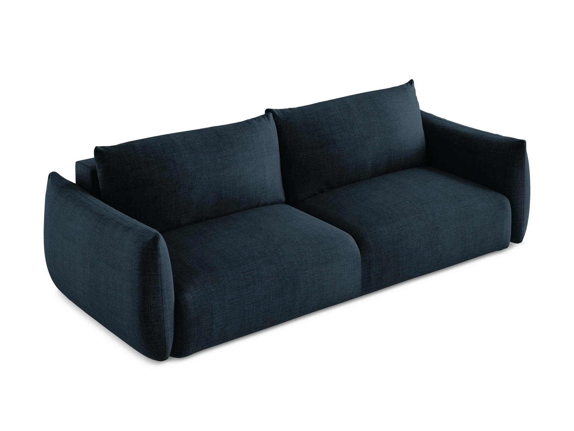 Sofa 3-osobowa z funkcją spania LEILA granat królewski - Image 4