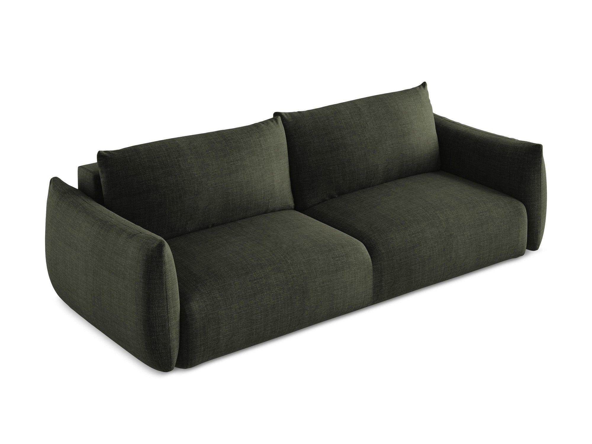 Sofa 3-osobowa z funkcją spania LEILA oliwkowy - Image 4