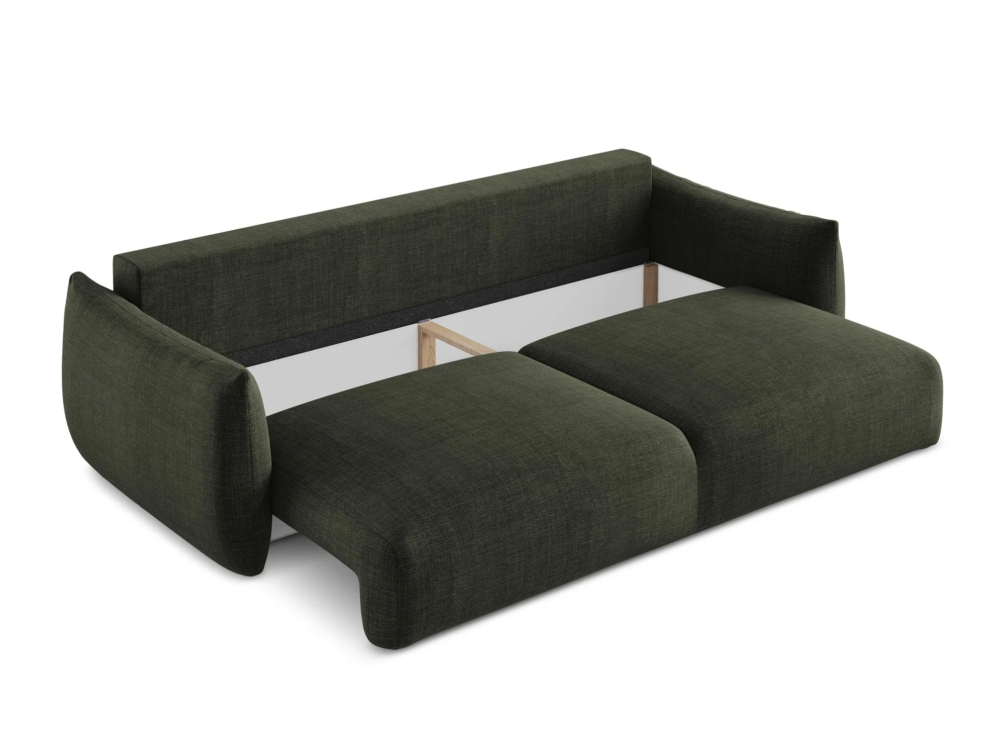 Sofa 3-osobowa z funkcją spania LEILA oliwkowy - Image 7
