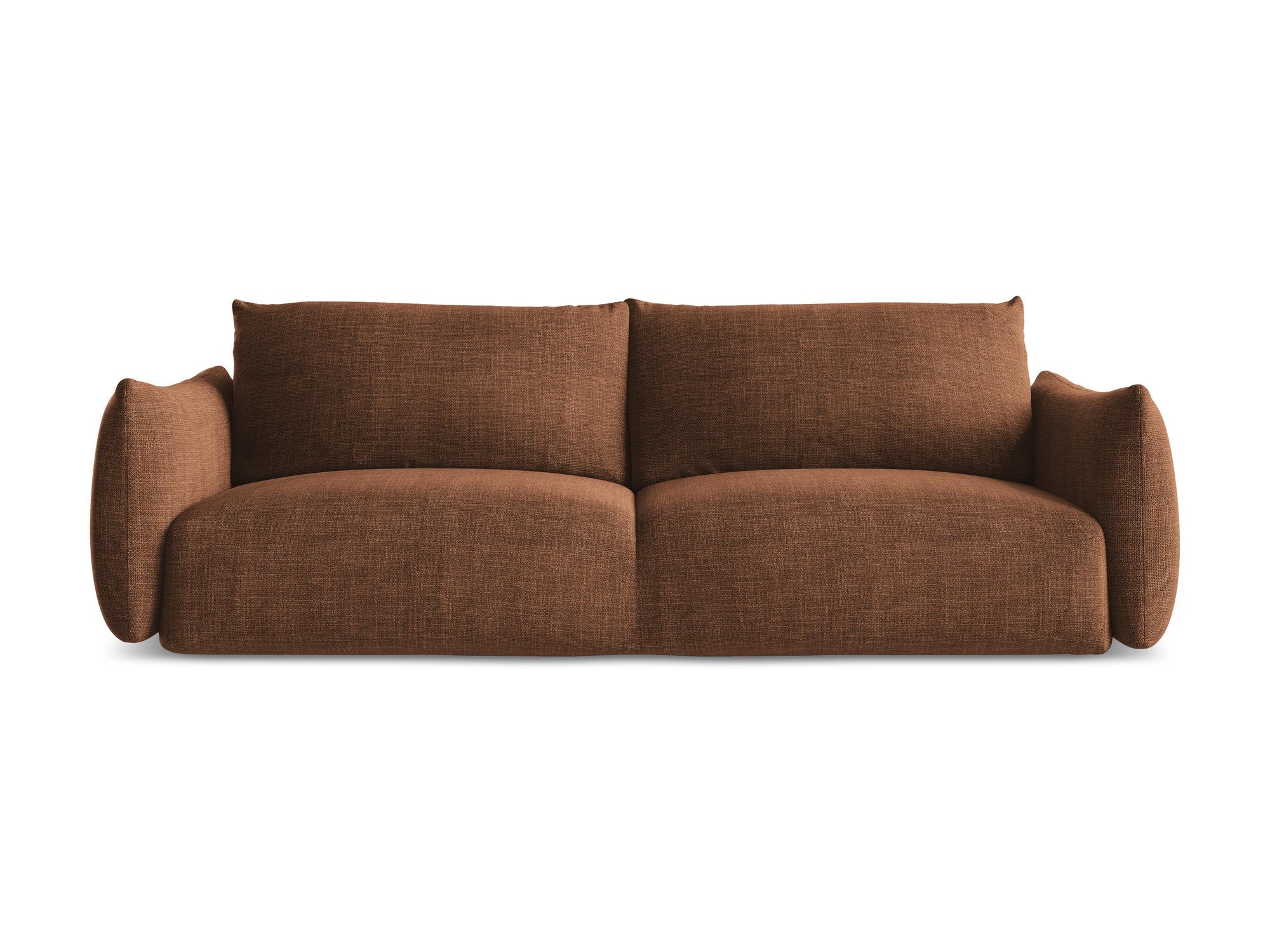 Sofa 3-osobowa z funkcją spania LEILA terakota - Image 3