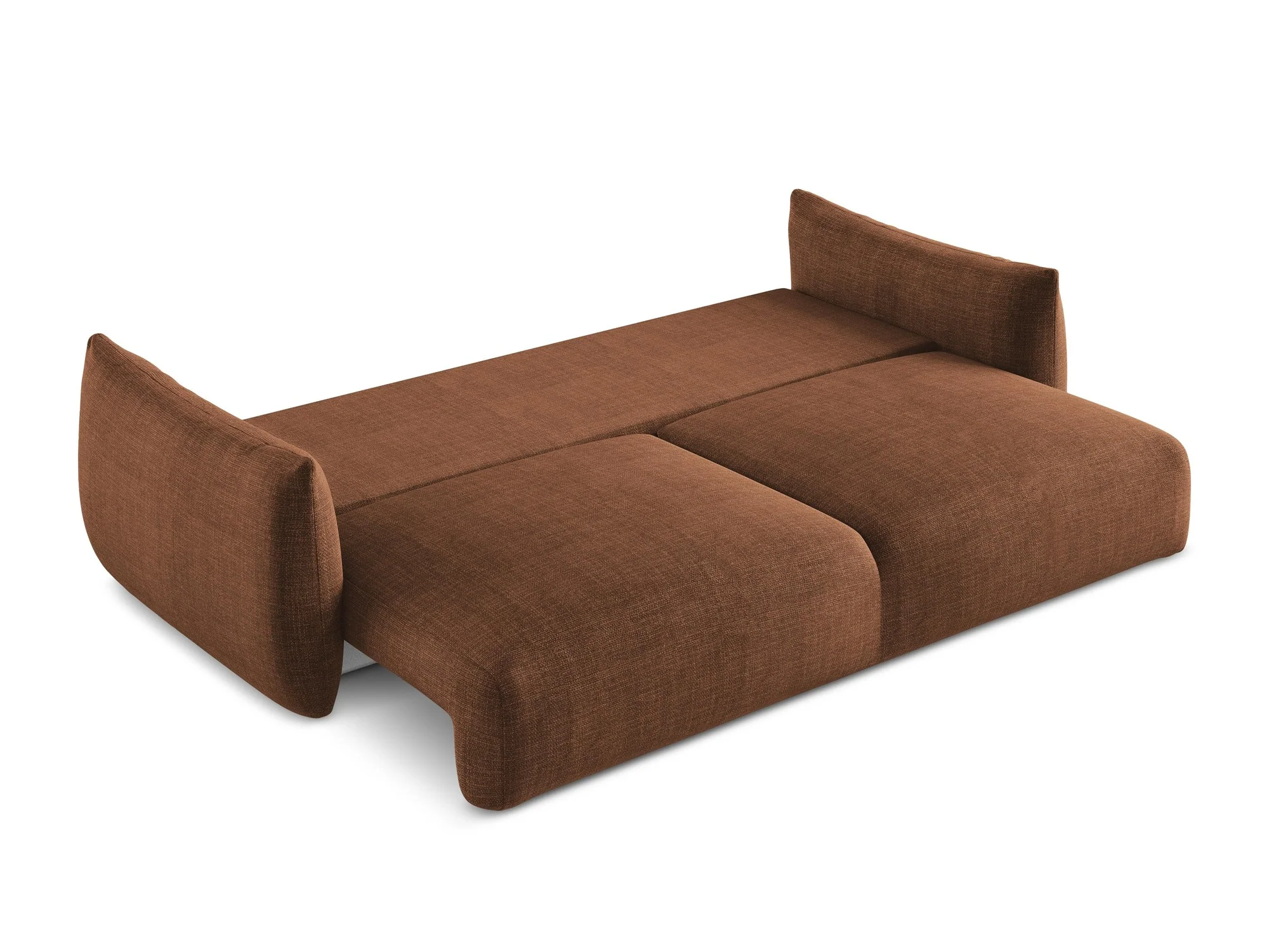 Sofa 3-osobowa z funkcją spania LEILA terakota - Image 5
