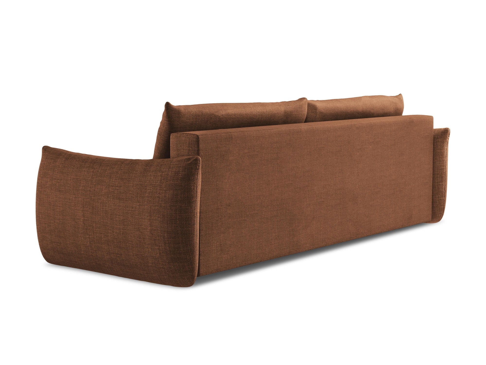 Sofa 3-osobowa z funkcją spania LEILA terakota - Image 6