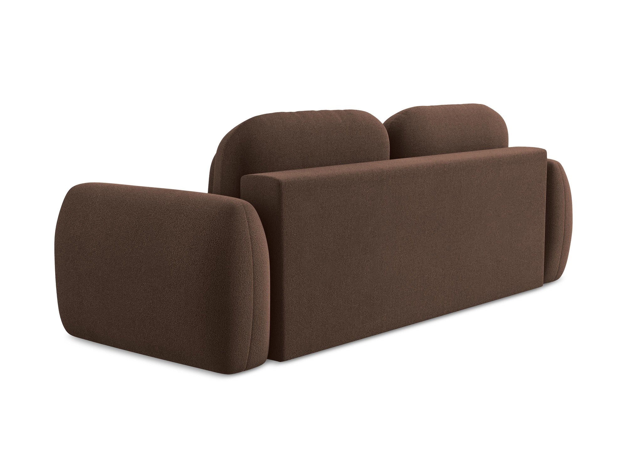 Sofa 3-osobowa z funkcją spania LOHI brązowy boucle - Image 5
