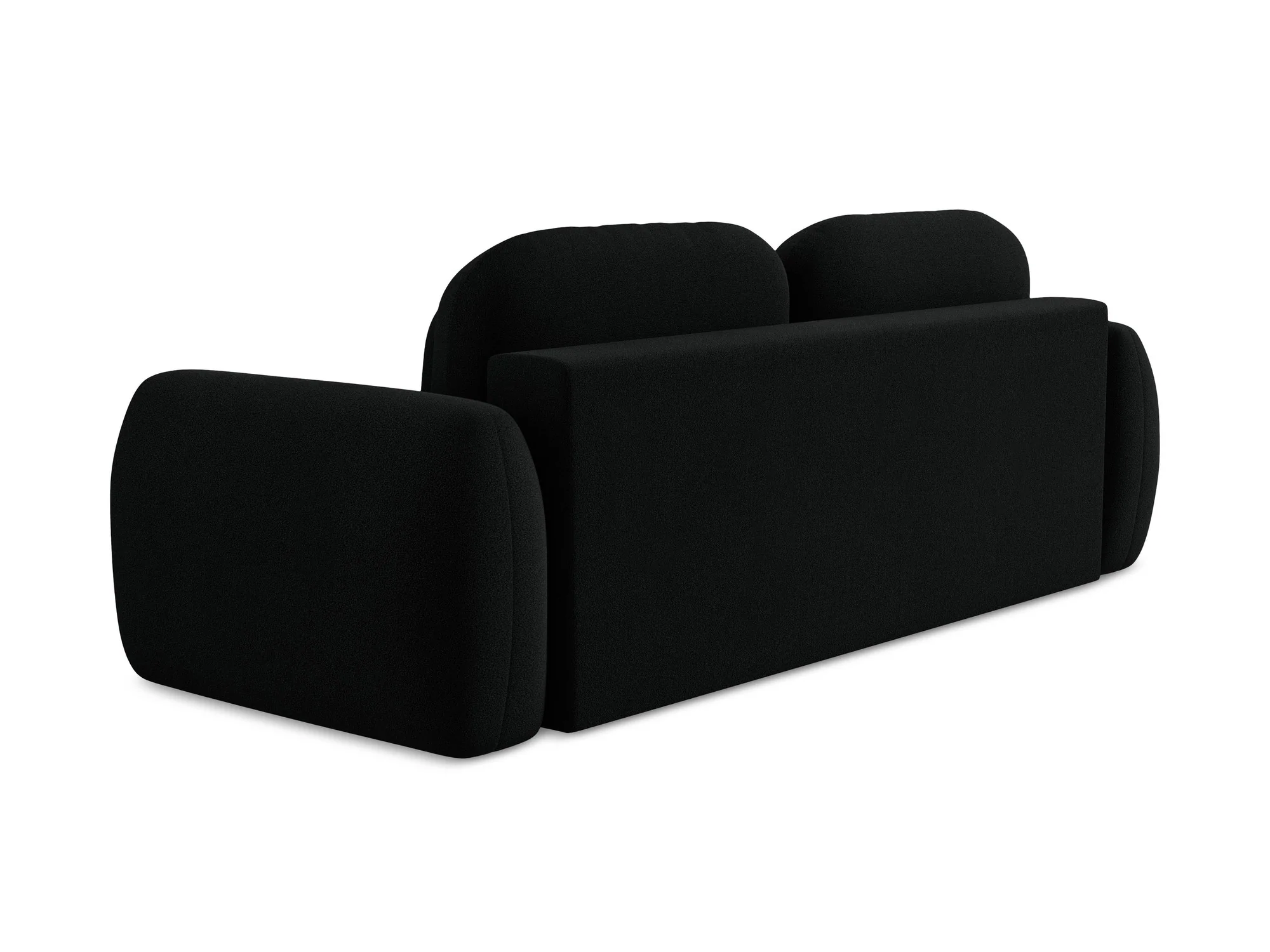 Sofa 3-osobowa z funkcją spania LOHI czarny boucle - Image 5
