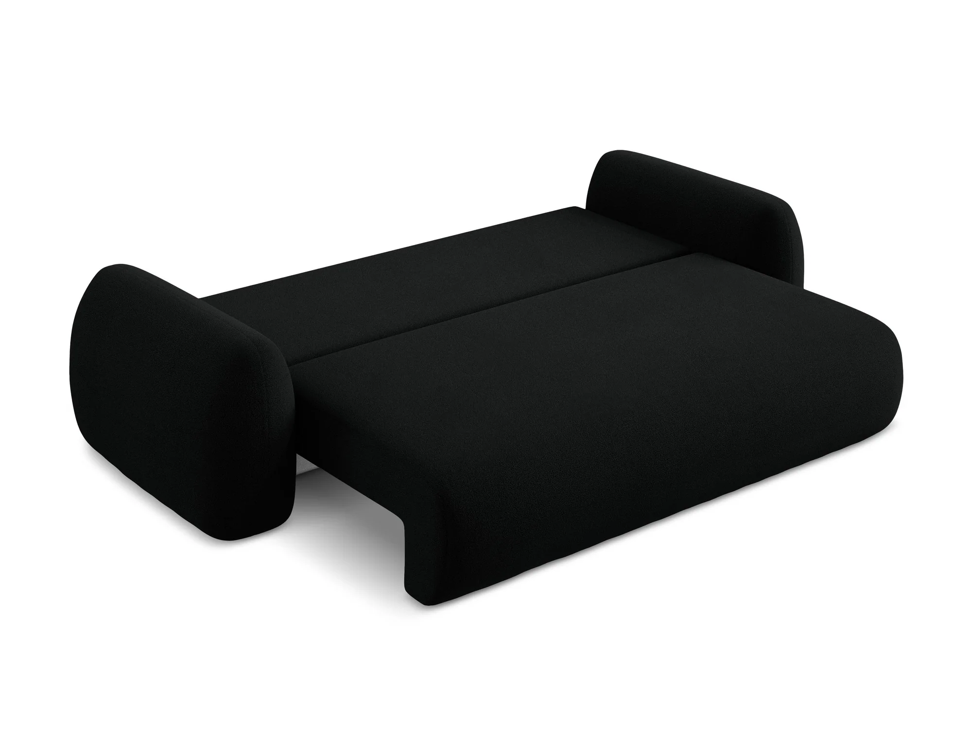 Sofa 3-osobowa z funkcją spania LOHI czarny boucle - Image 7