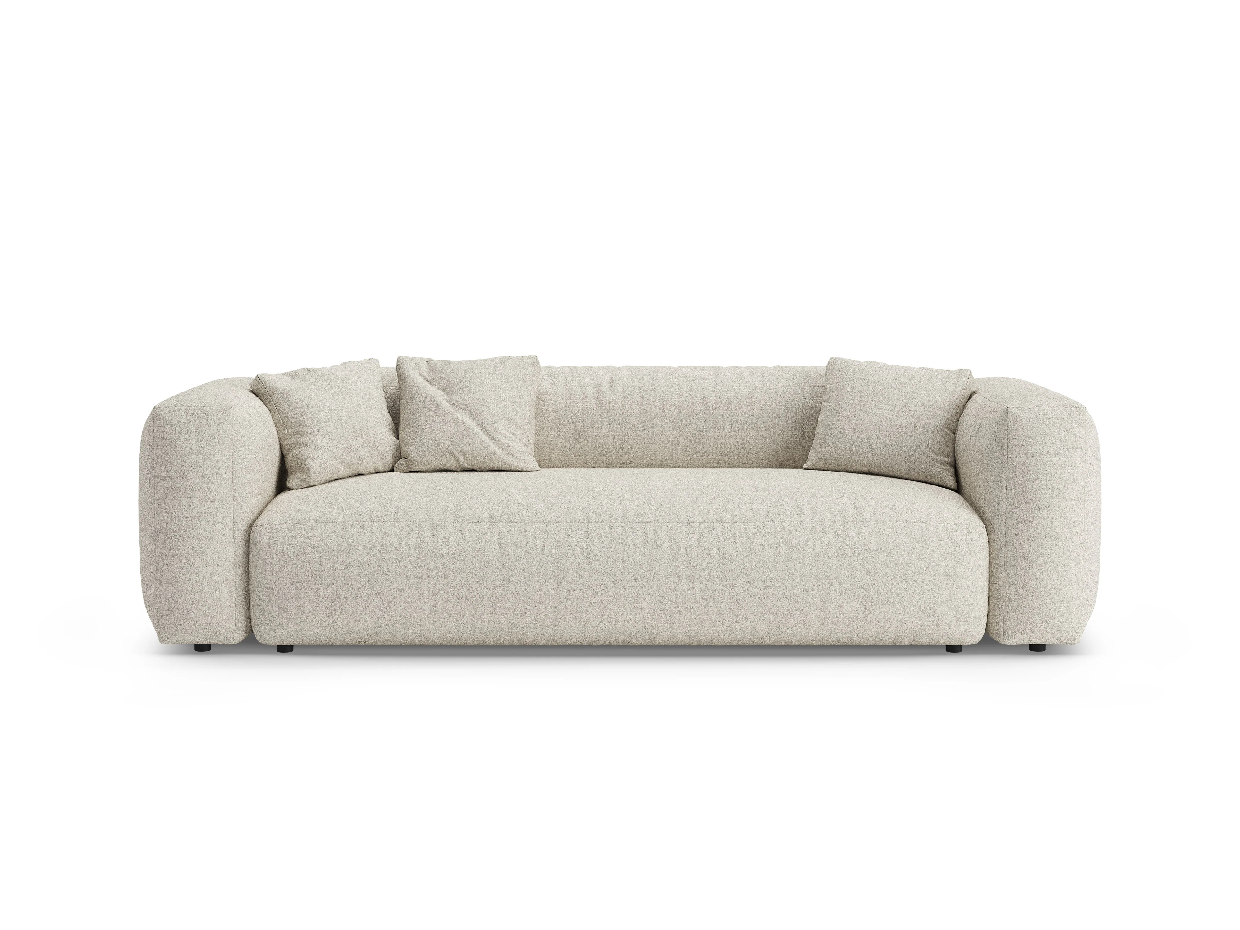 Sofa 3-osobowa z funkcją spania MARTINA beżowy boucle - Image 4