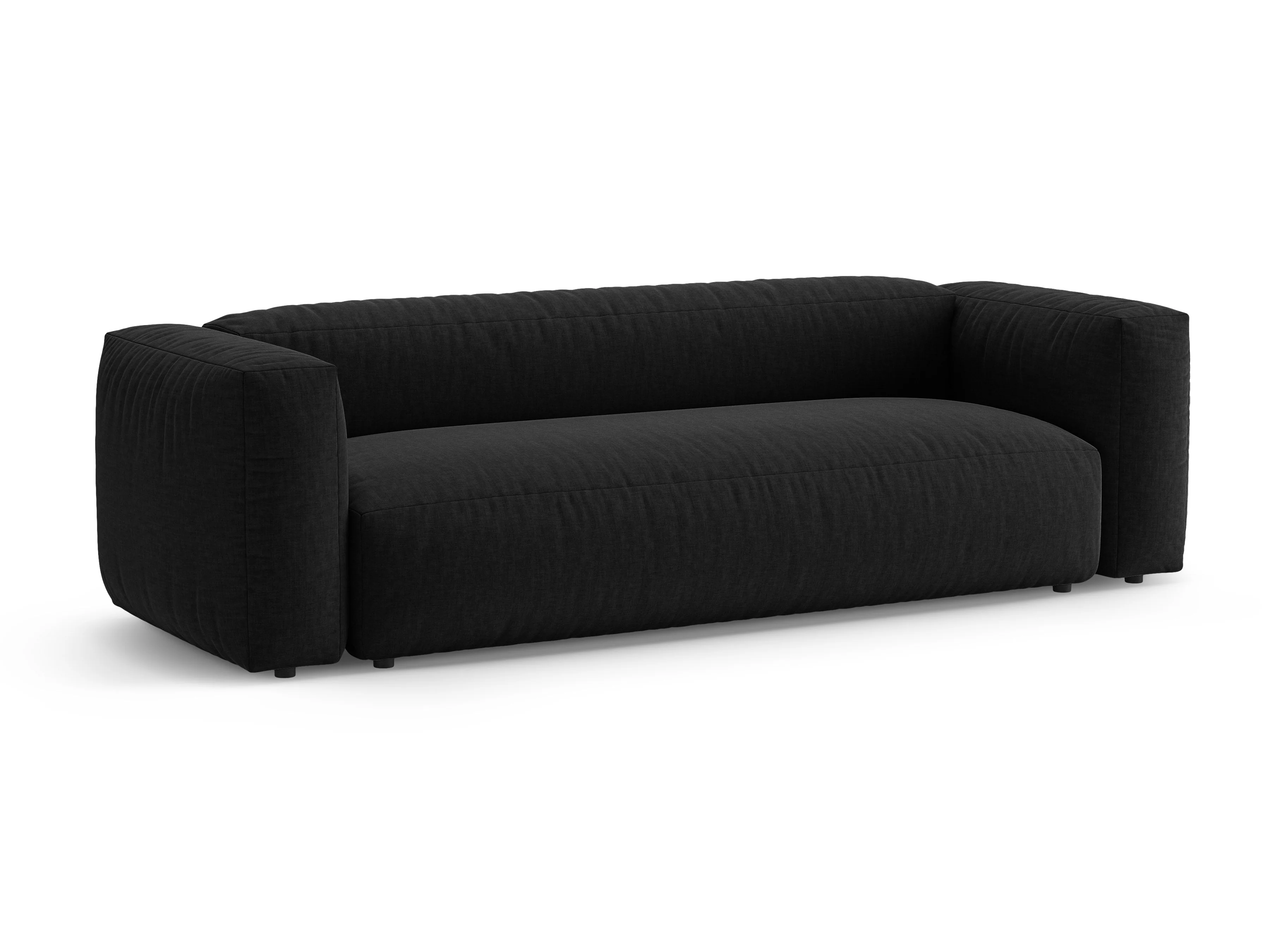 Sofa 3-osobowa z funkcją spania MARTINA czarny