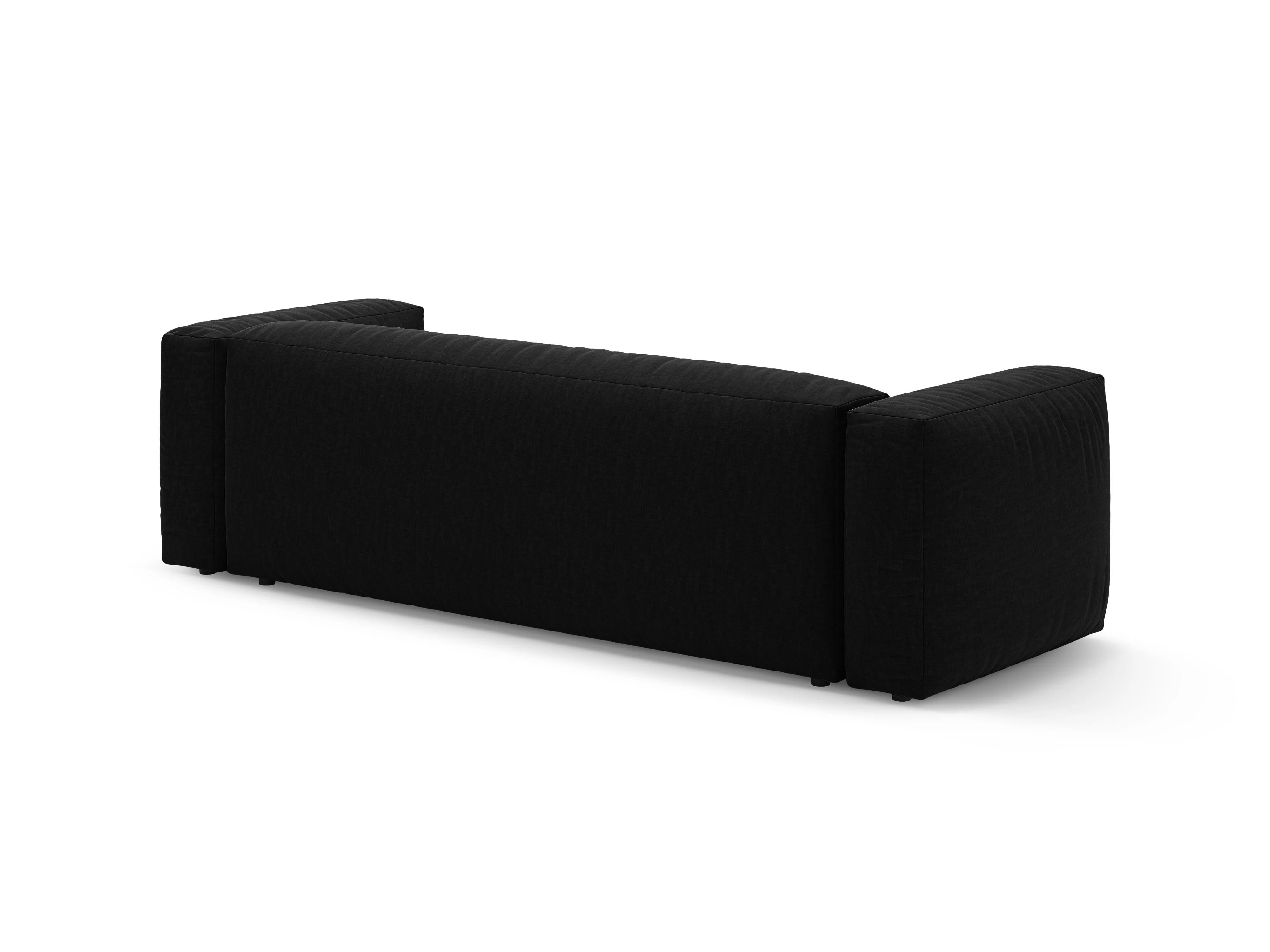 Sofa 3-osobowa z funkcją spania MARTINA czarny - Image 5